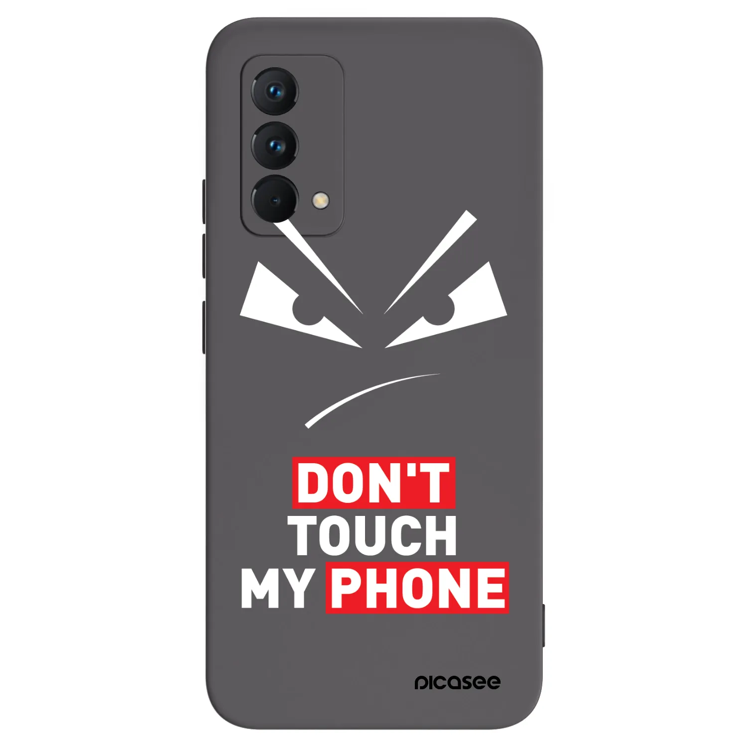 Picasee Μαύρη θήκη σιλικόνης για Realme GT Master Edition 5G - Evil Eye - Transparent