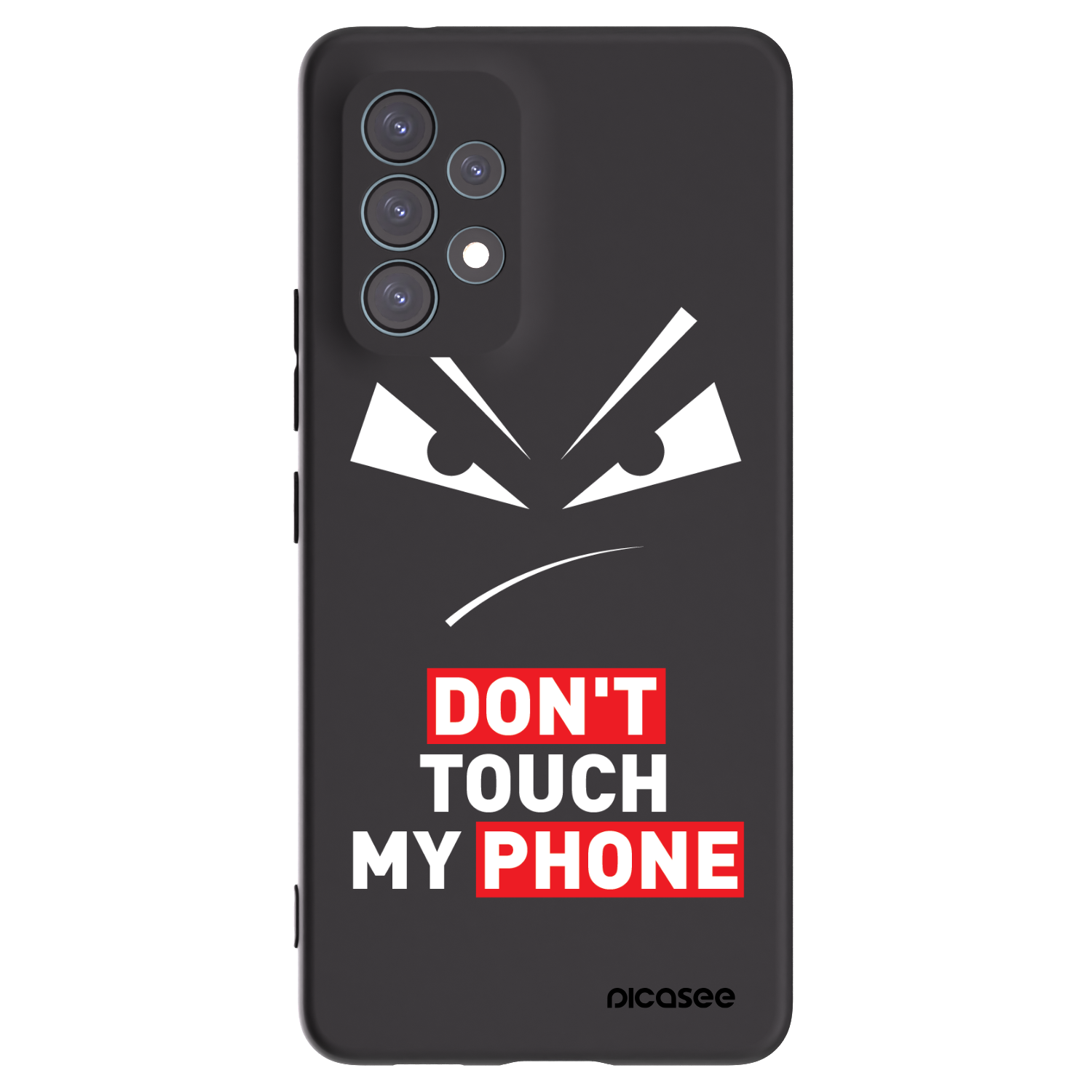 Picasee Μαύρη θήκη σιλικόνης για Samsung Galaxy A53 5G A536 - Evil Eye - Transparent