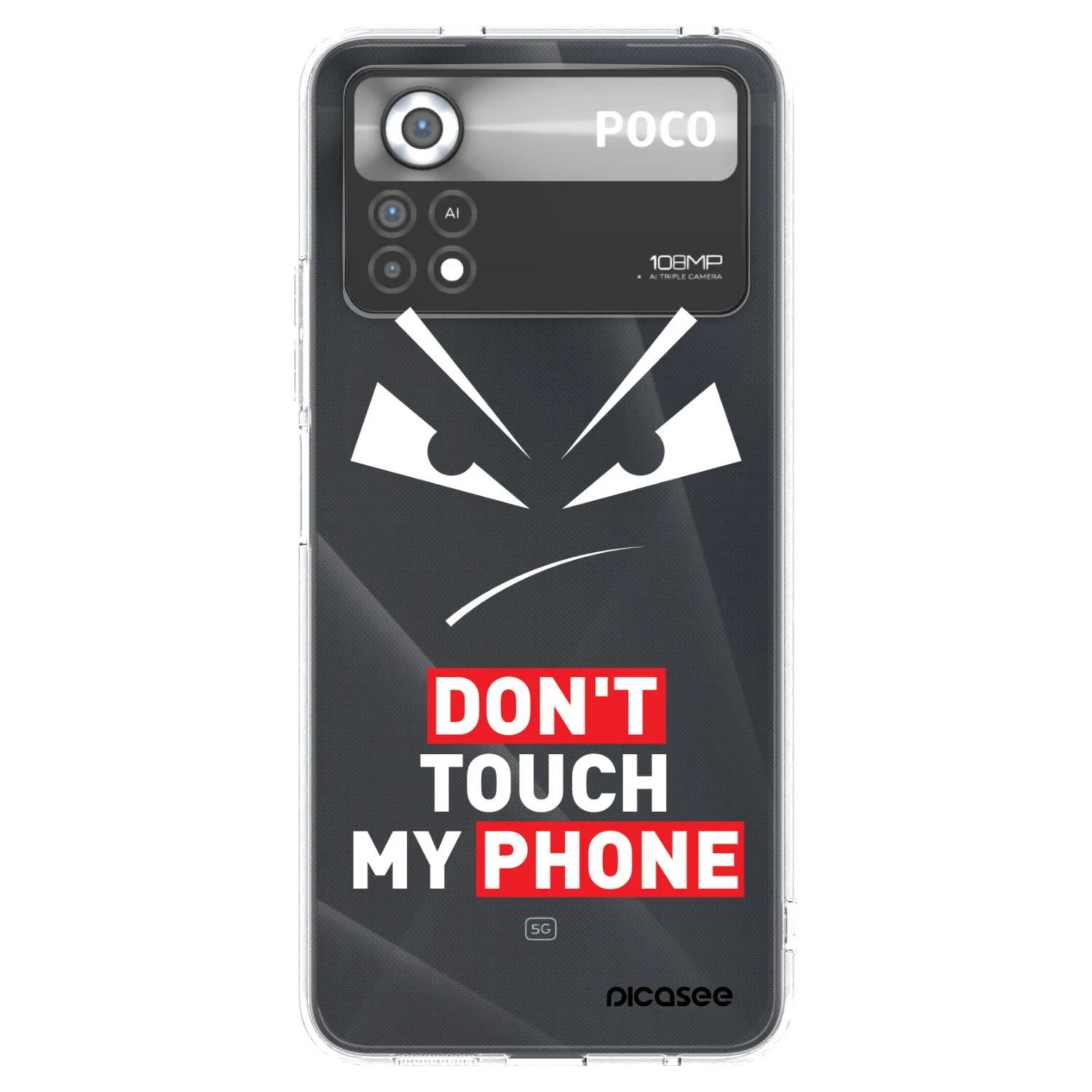 Picasee διαφανής θήκη σιλικόνης Xiaomi Poco X4 Pro 5G - Evil Eye - Transparent
