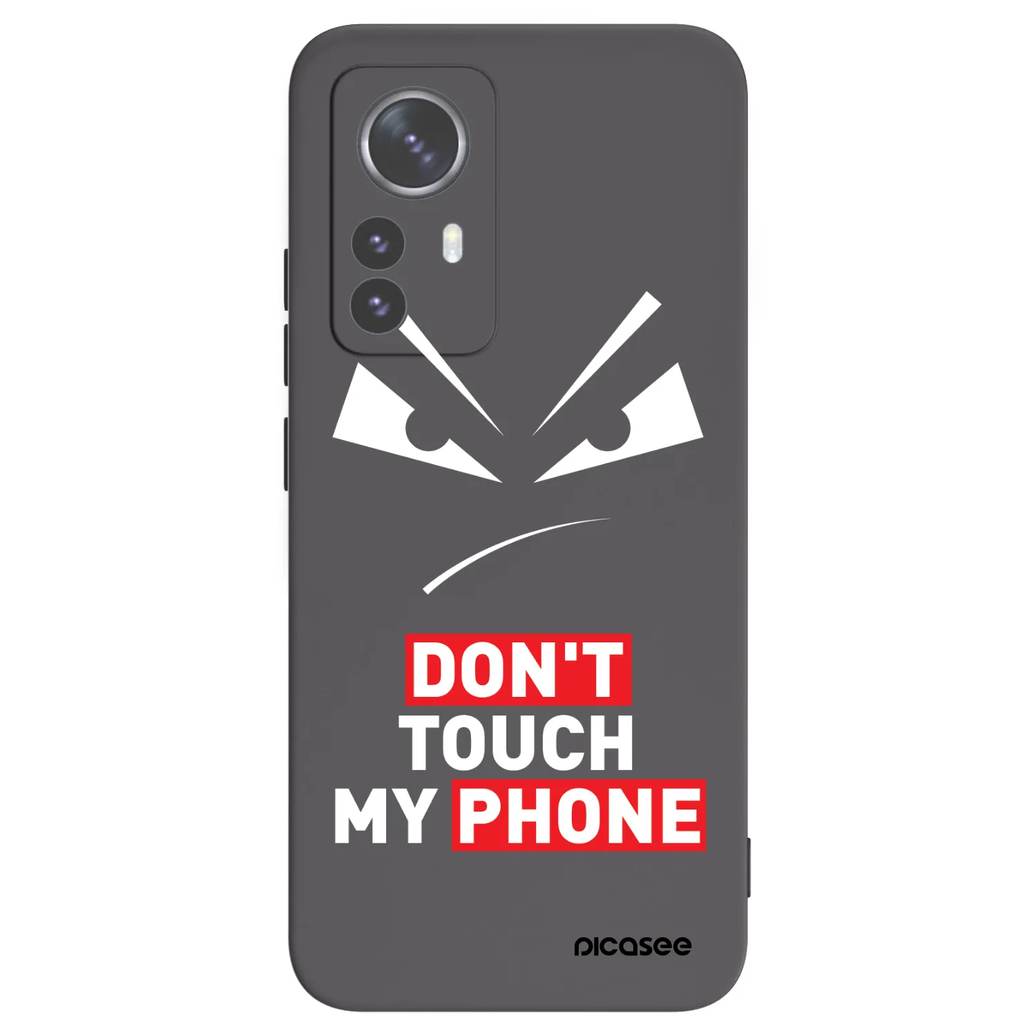 Picasee Μαύρη θήκη σιλικόνης για Xiaomi 12 Pro - Evil Eye - Transparent