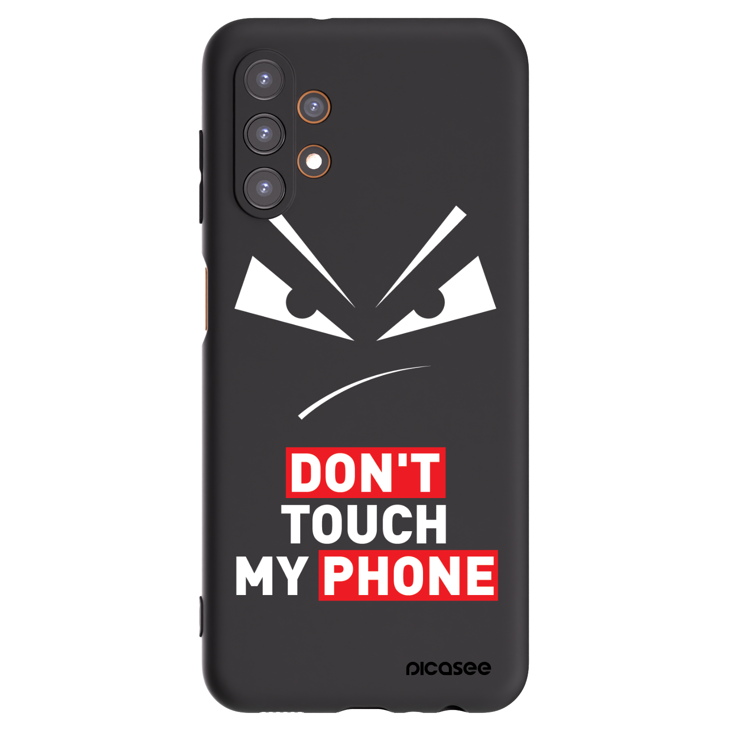 Picasee Μαύρη θήκη σιλικόνης για Samsung Galaxy A13 4G A135 - Evil Eye - Transparent