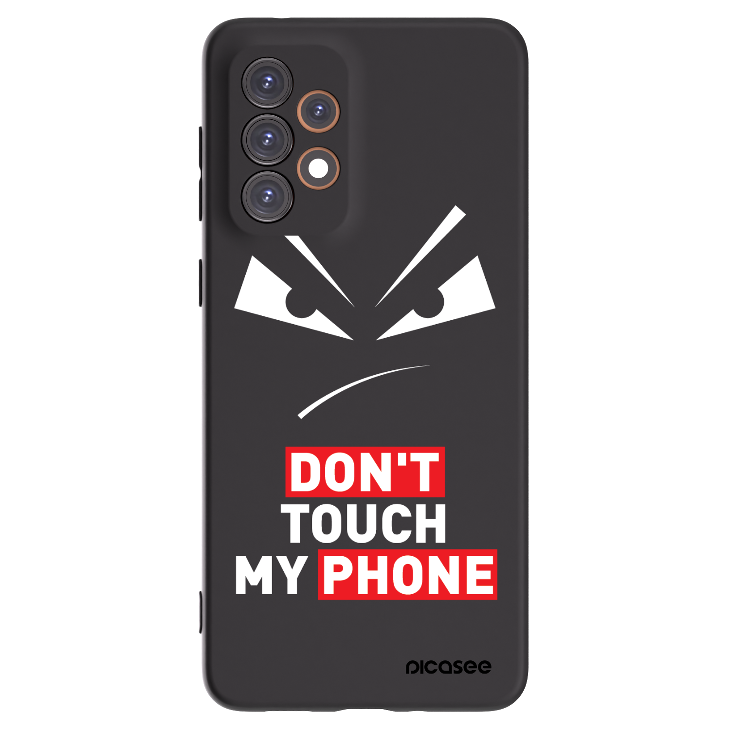 Picasee Μαύρη θήκη σιλικόνης για Samsung Galaxy A33 5G A336 - Evil Eye - Transparent
