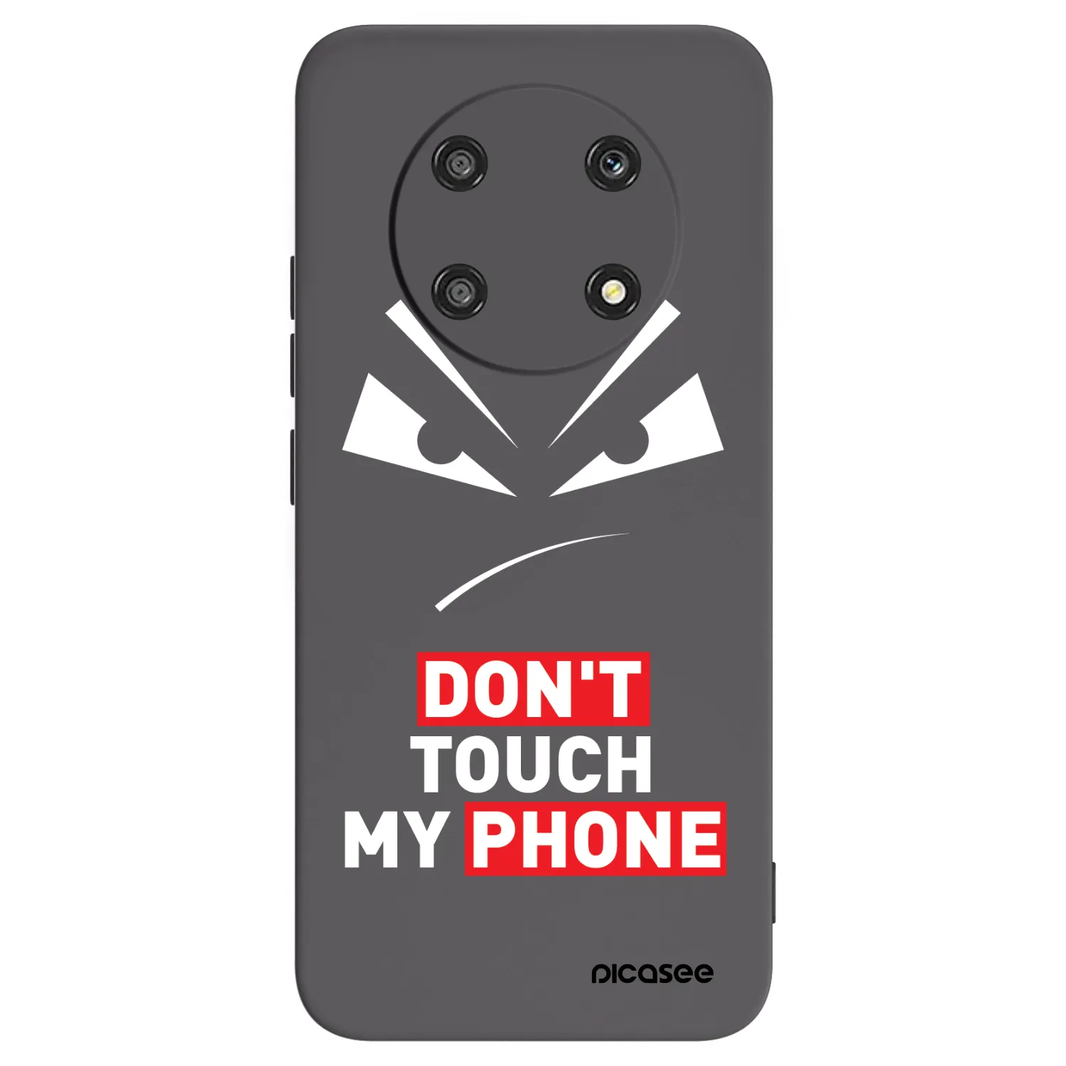 Picasee Μαύρη θήκη σιλικόνης για Honor Magic4 Lite 5G - Evil Eye - Transparent