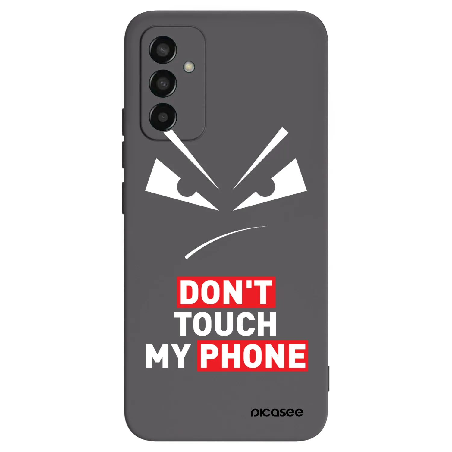 Picasee Μαύρη θήκη σιλικόνης για Samsung Galaxy M13 M135F - Evil Eye - Transparent