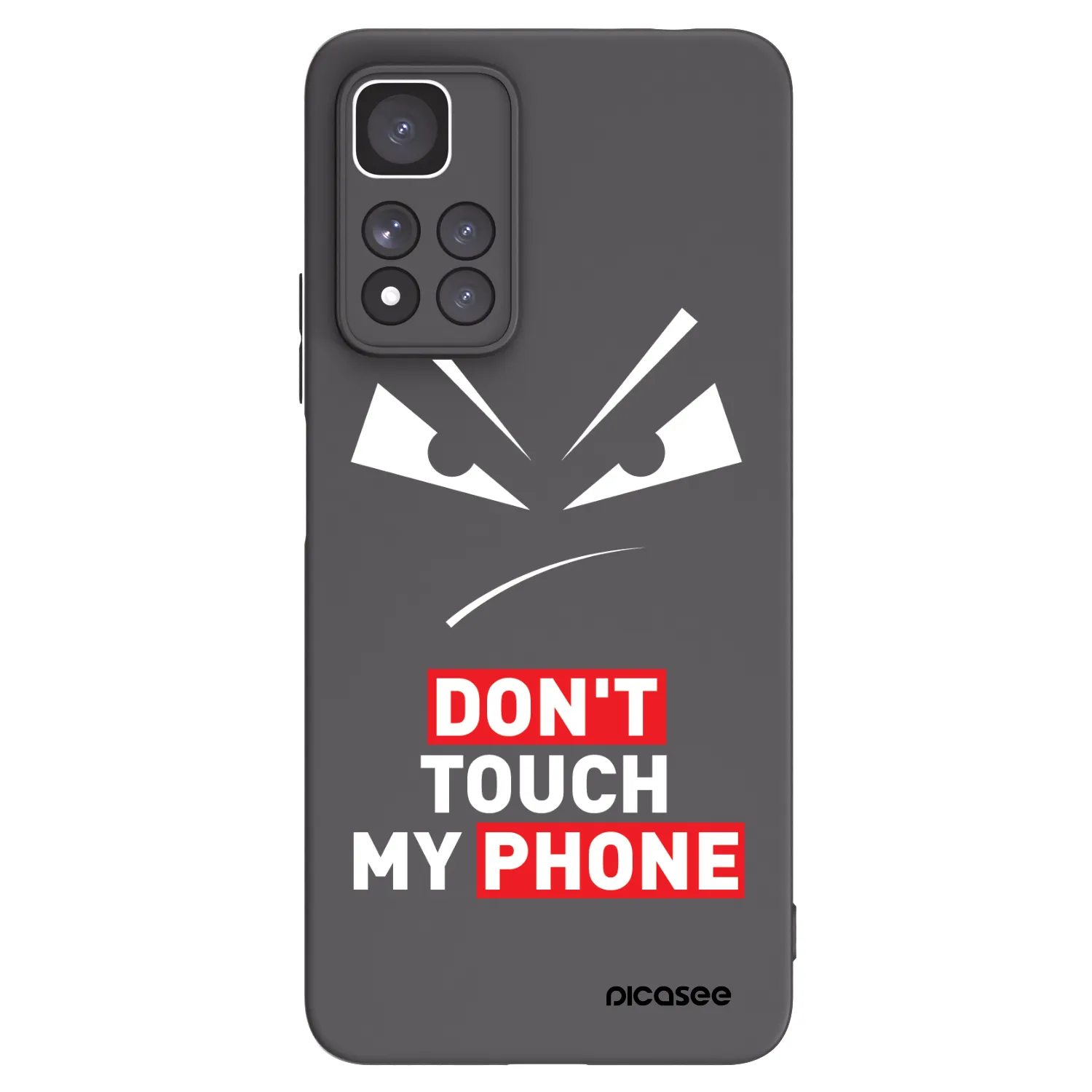 Picasee Μαύρη θήκη σιλικόνης για Xiaomi Redmi Note 11 Pro+ 5G - Evil Eye - Transparent