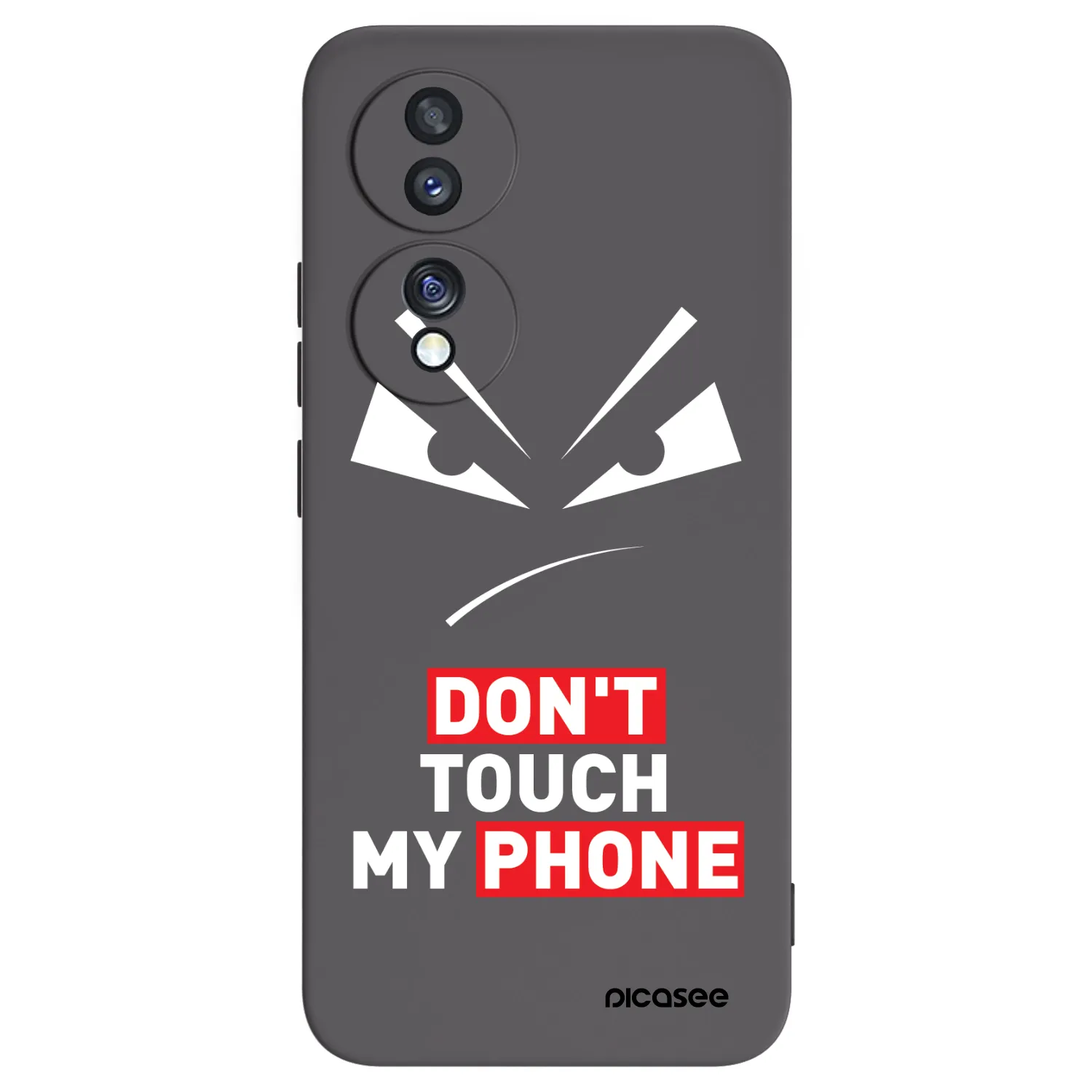 Picasee Μαύρη θήκη σιλικόνης για Honor 70 - Evil Eye - Transparent