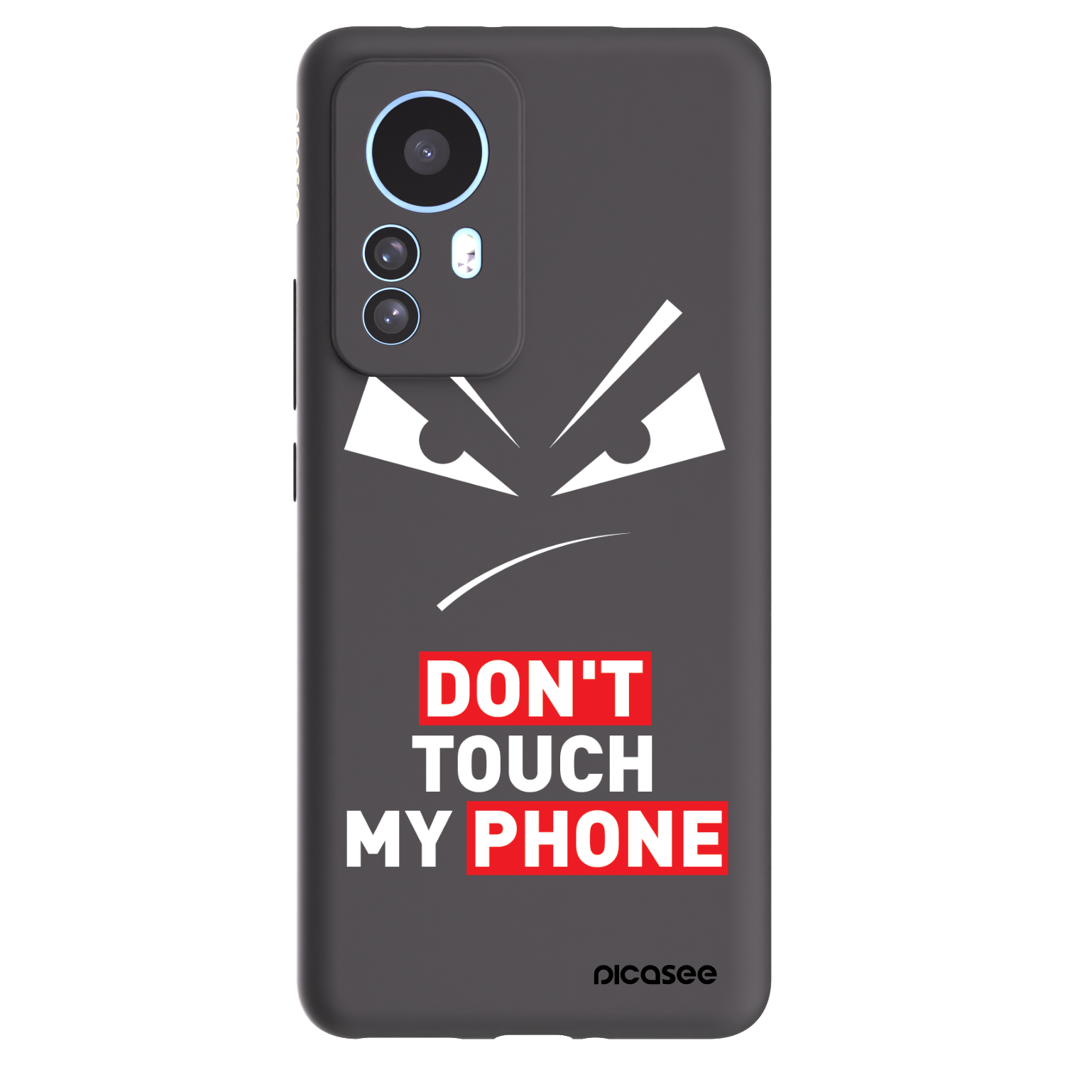 Picasee Μαύρη θήκη σιλικόνης για Xiaomi 12T Pro - Evil Eye - Transparent