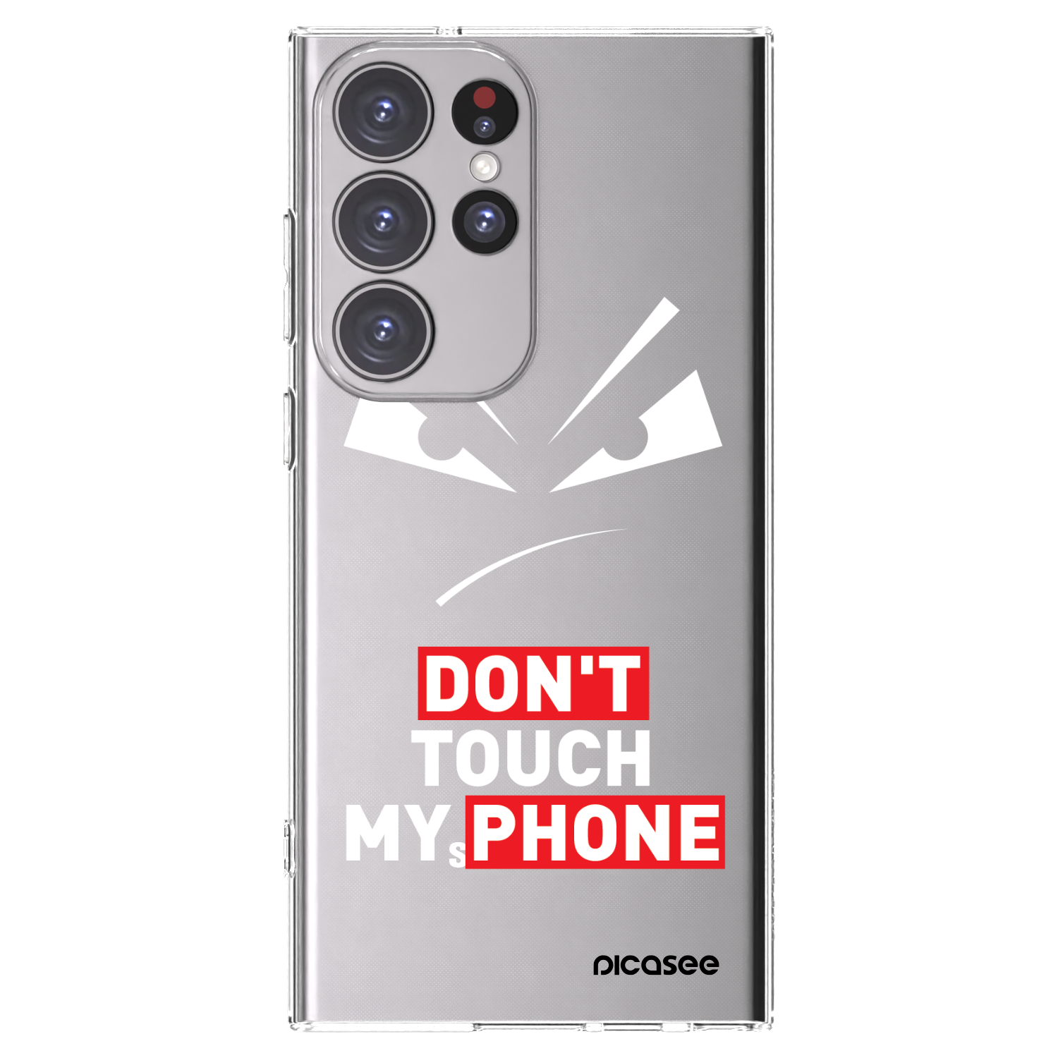 Picasee διαφανής θήκη σιλικόνης Samsung Galaxy S23 Ultra 5G - Evil Eye - Transparent
