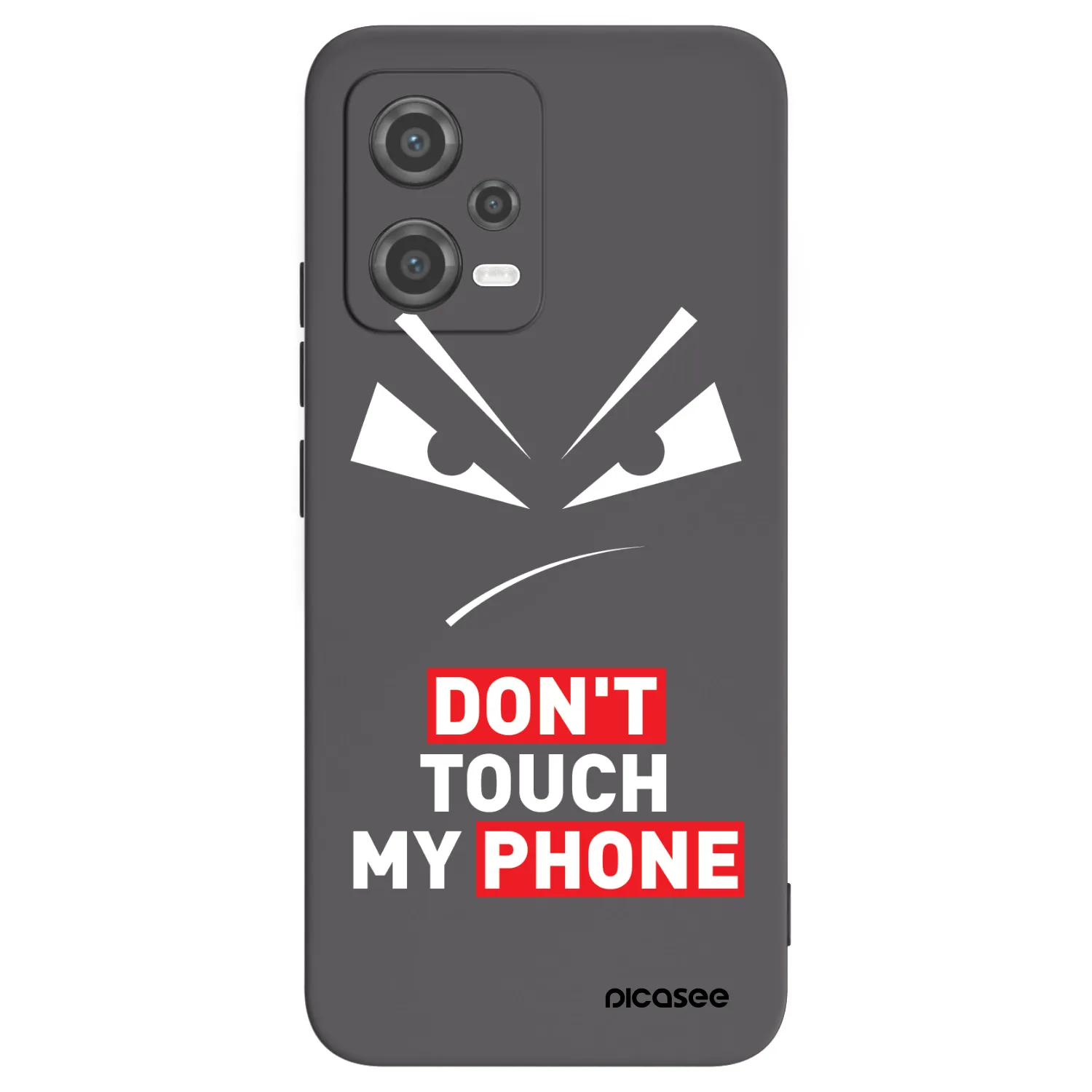 Picasee Μαύρη θήκη σιλικόνης για Xiaomi Poco X5 - Evil Eye - Transparent