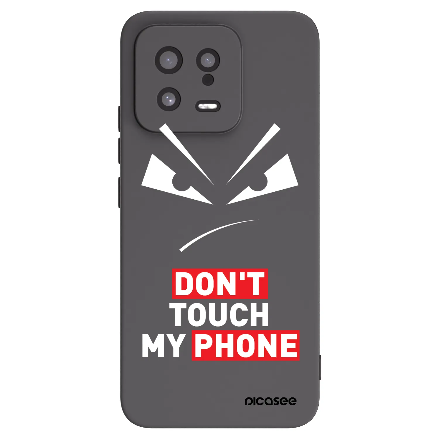 Picasee Μαύρη θήκη σιλικόνης για Xiaomi 13 - Evil Eye - Transparent