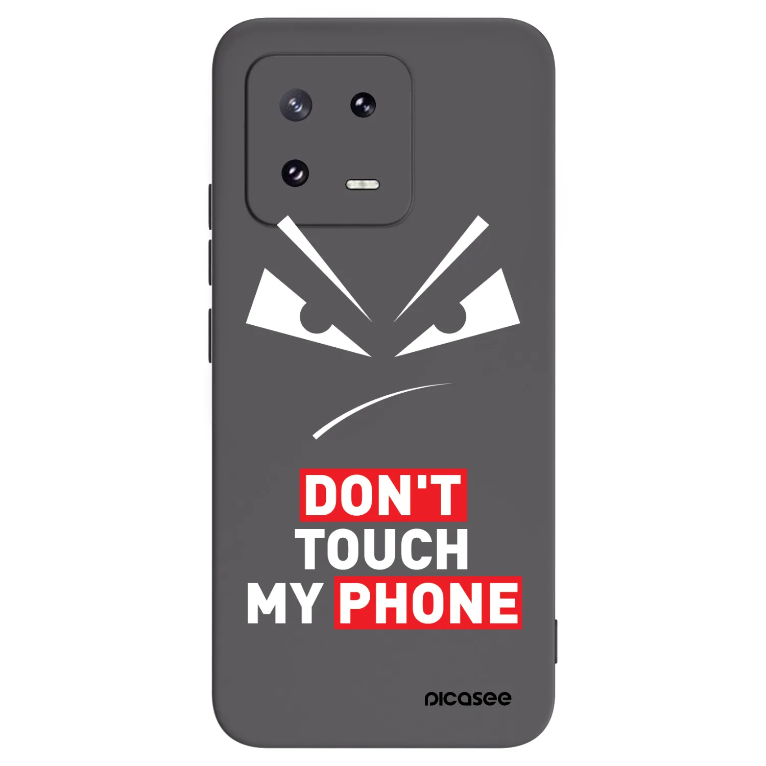 Picasee Μαύρη θήκη σιλικόνης για Xiaomi 13 Pro - Evil Eye - Transparent