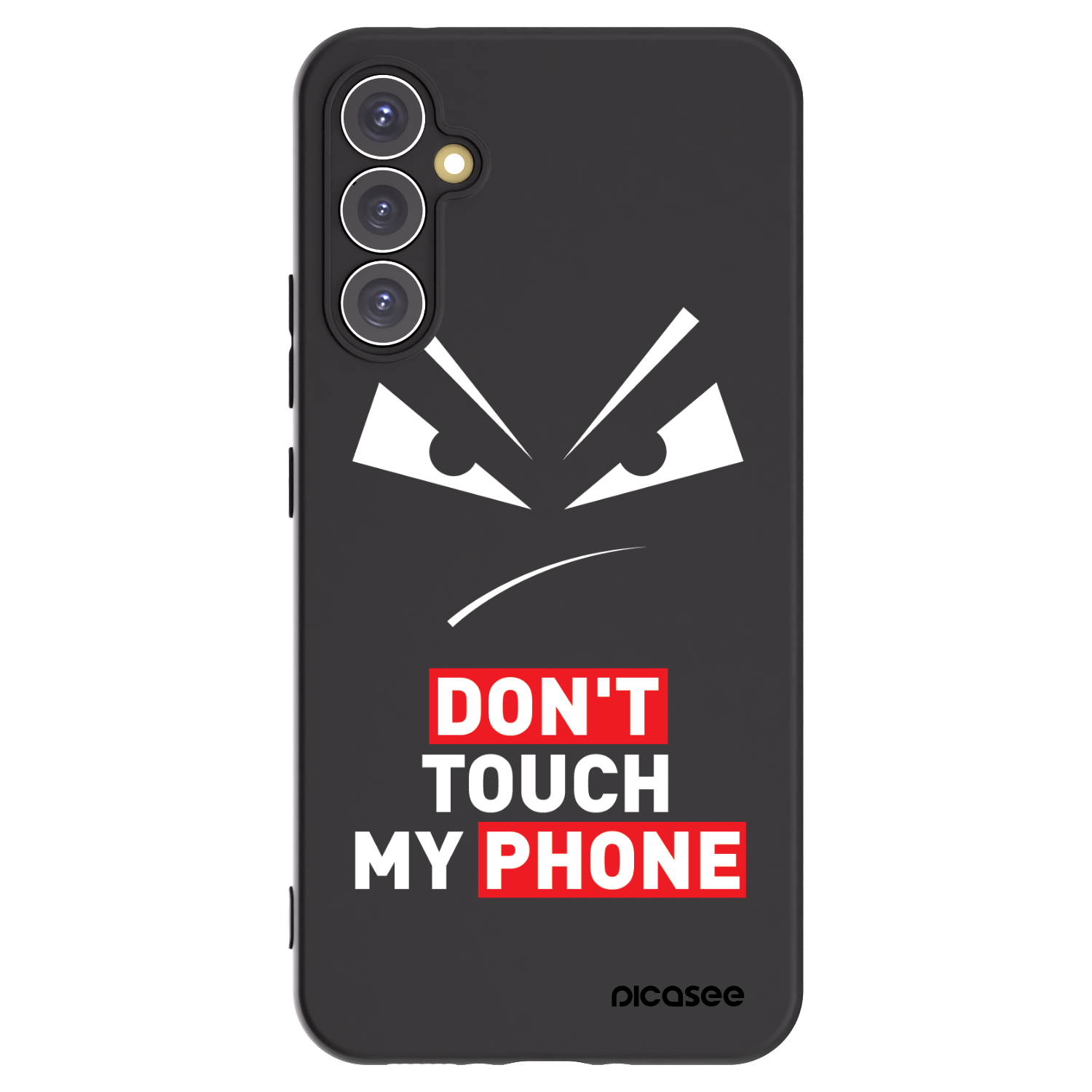Picasee Μαύρη θήκη σιλικόνης για Samsung Galaxy A34 5G A346B - Evil Eye - Transparent