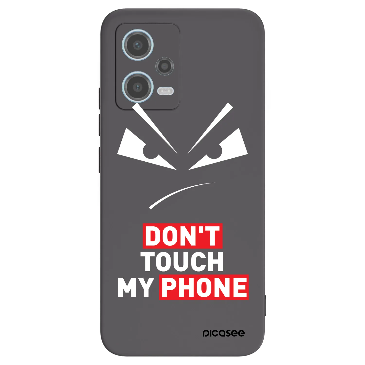 Picasee Μαύρη θήκη σιλικόνης για Xiaomi Redmi Note 12 5G - Evil Eye - Transparent