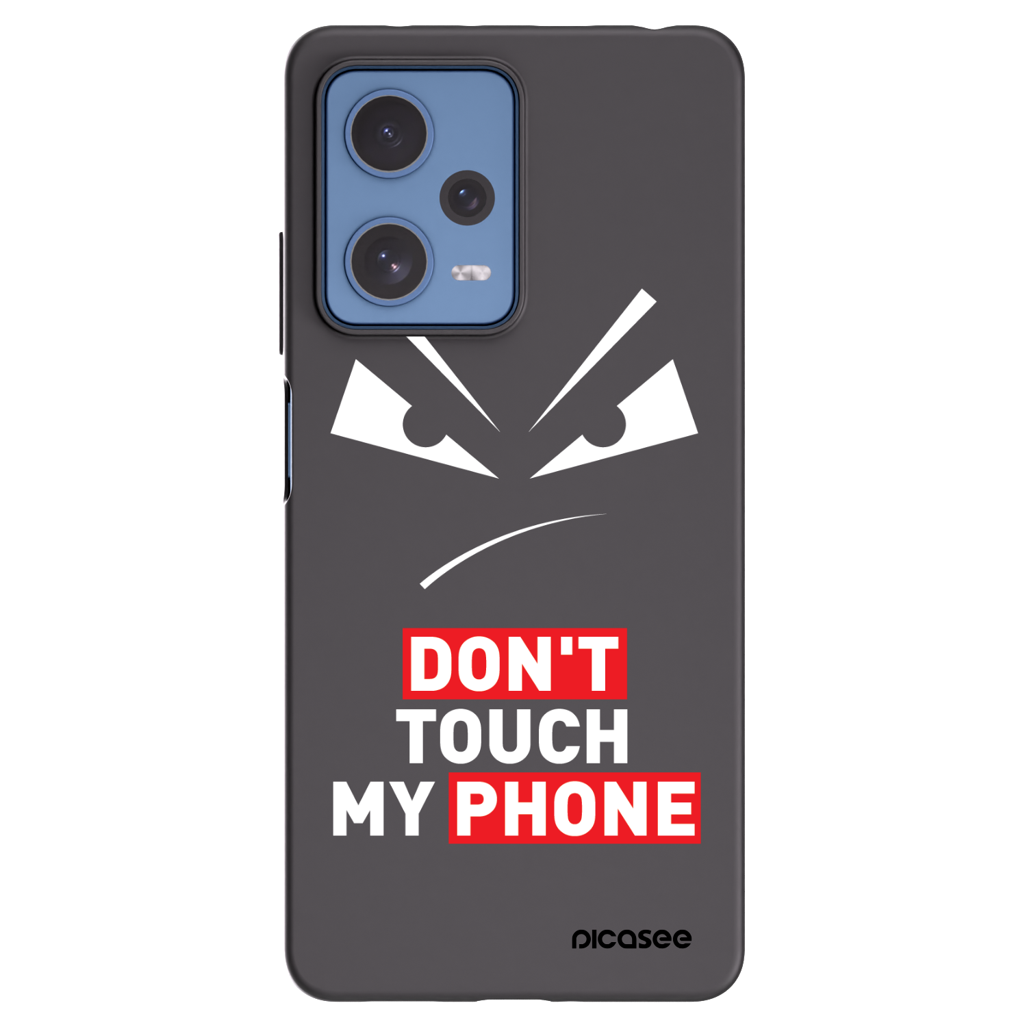 Picasee Μαύρη θήκη σιλικόνης για Xiaomi Redmi Note 12 Pro 5G - Evil Eye - Transparent