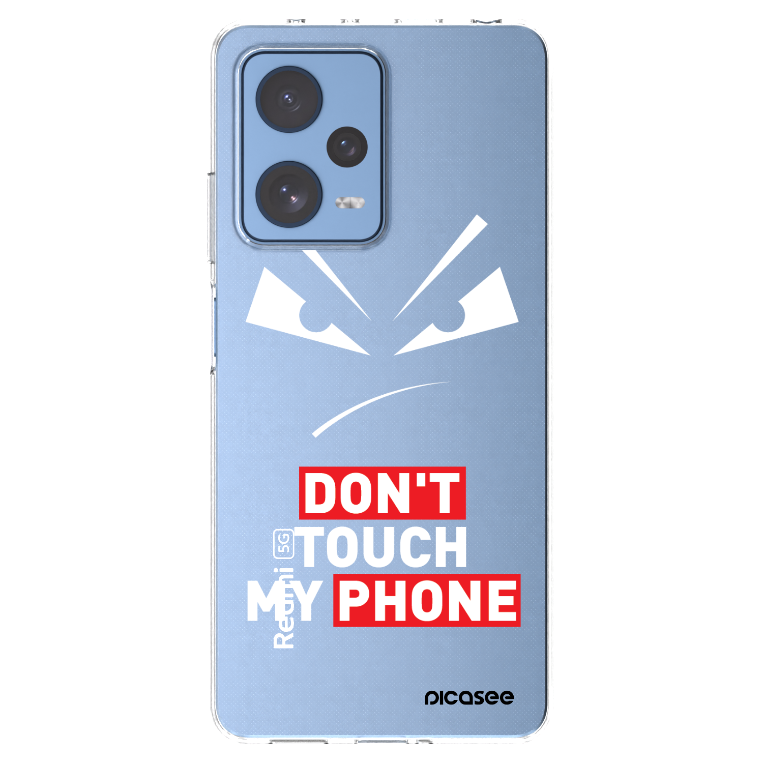 Picasee διαφανής θήκη σιλικόνης Xiaomi Redmi Note 12 Pro 5G - Evil Eye - Transparent