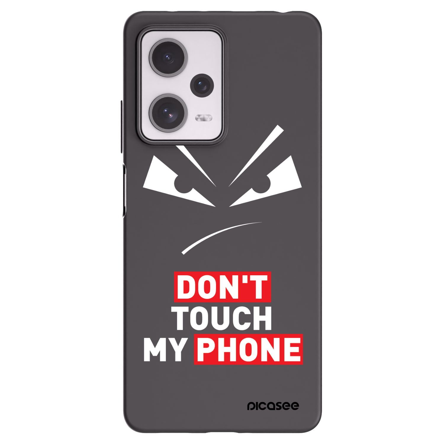 Picasee Μαύρη θήκη σιλικόνης για Xiaomi Redmi Note 12 Pro+ 5G - Evil Eye - Transparent