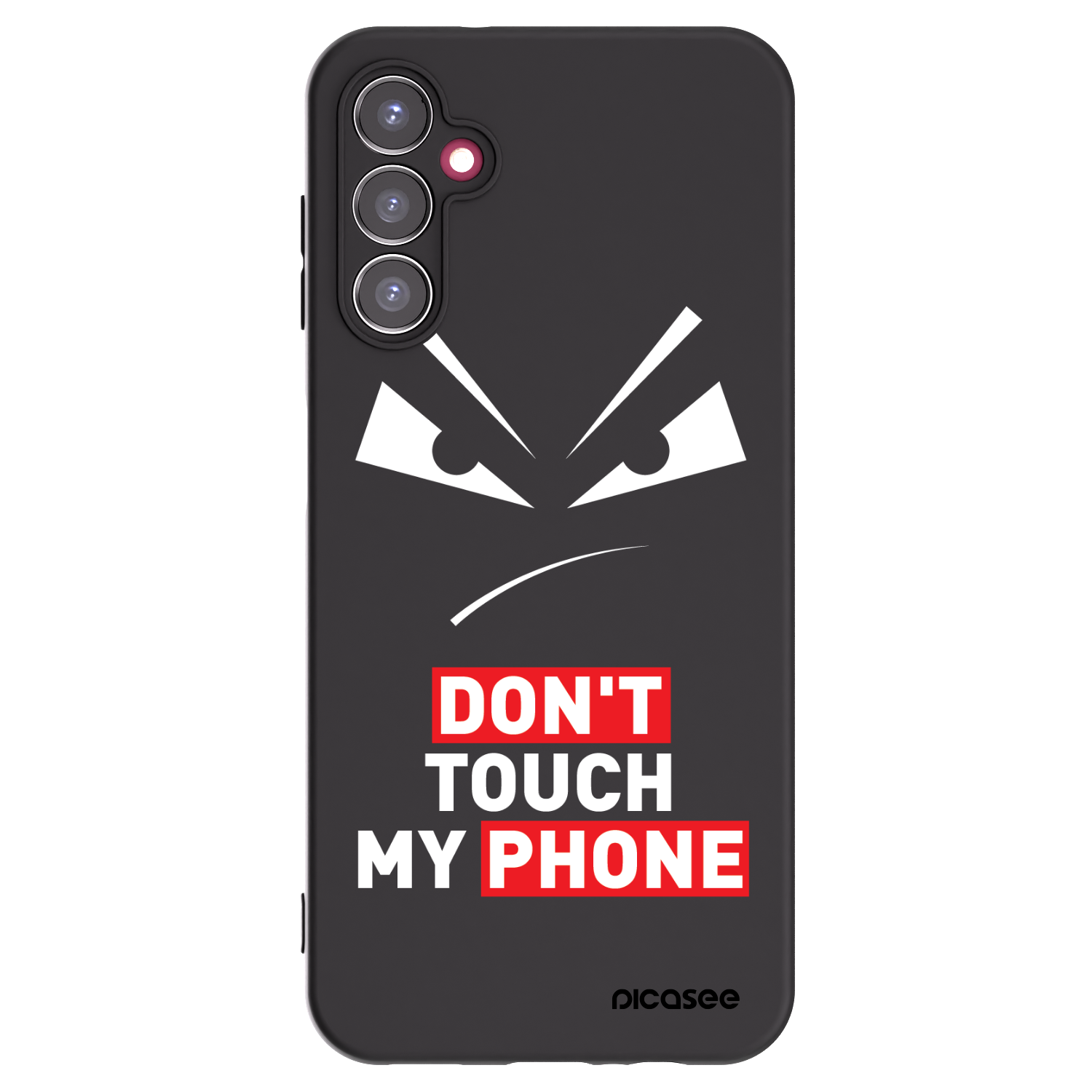 Picasee Μαύρη θήκη σιλικόνης για Samsung Galaxy A14 5G A146P - Evil Eye - Transparent