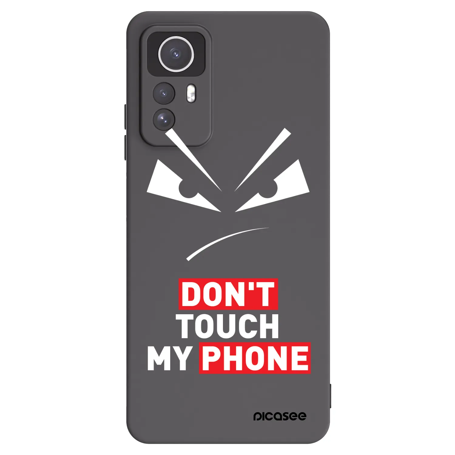 Picasee Μαύρη θήκη σιλικόνης για Xiaomi Redmi Note 12S - Evil Eye - Transparent