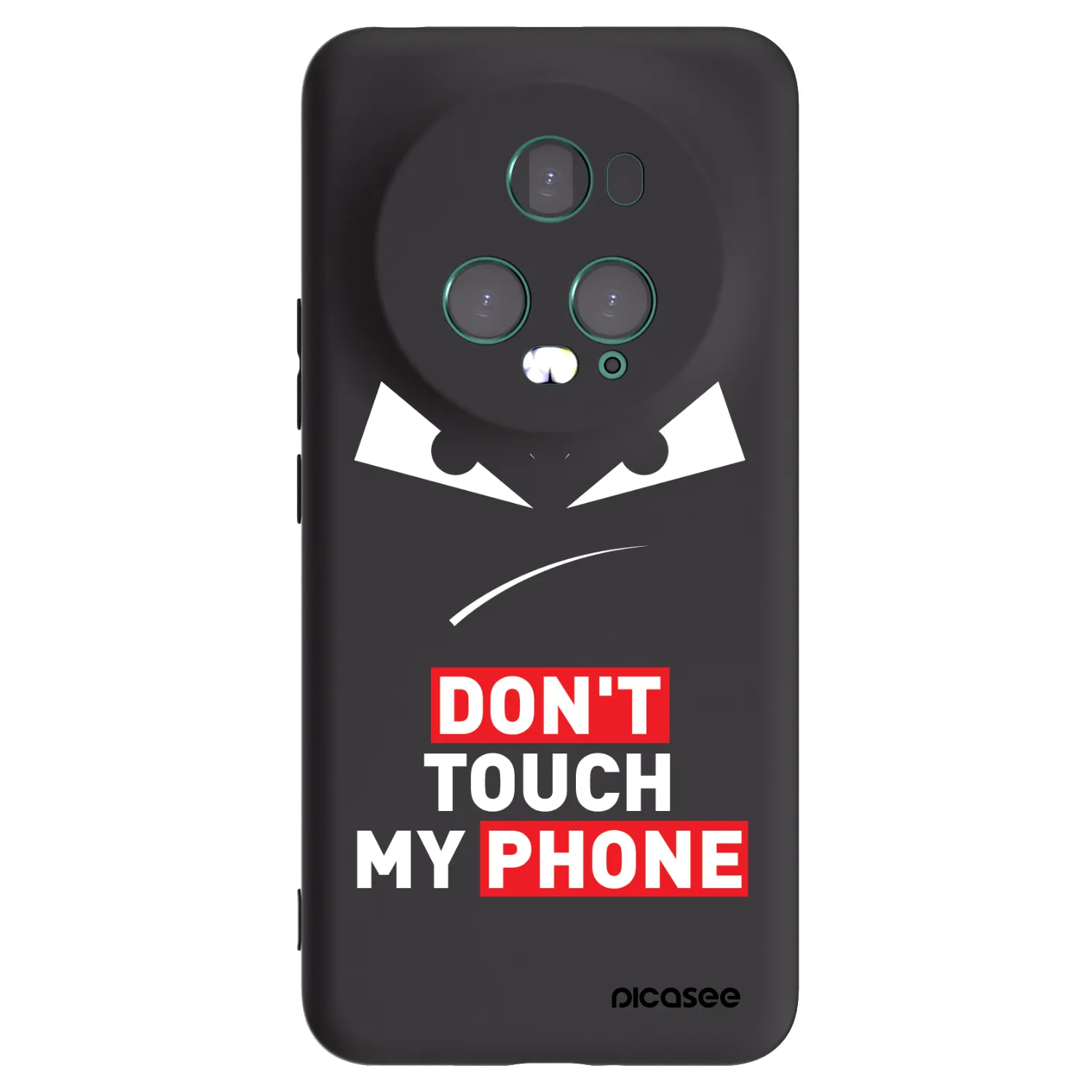 Picasee Μαύρη θήκη σιλικόνης για Honor Magic5 Pro - Evil Eye - Transparent