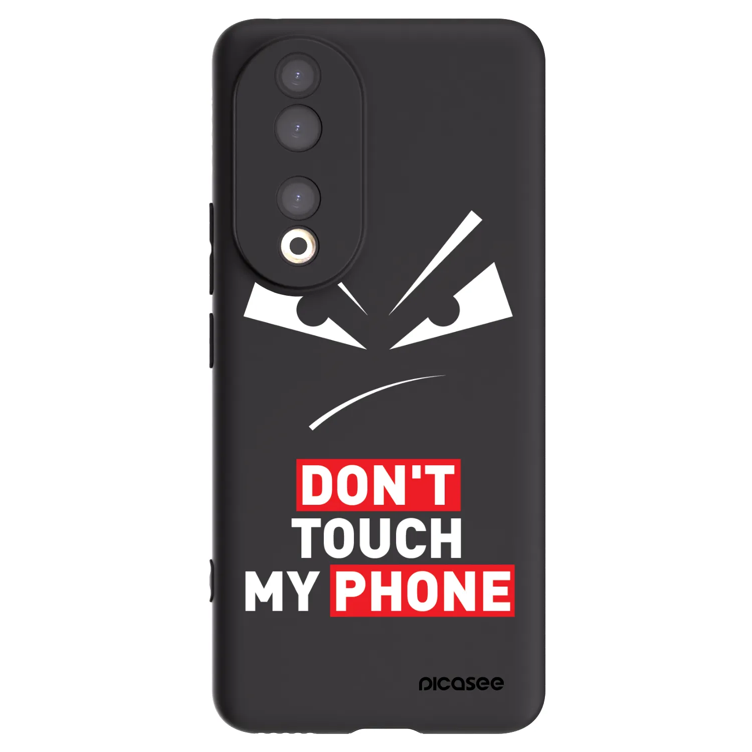 Picasee Μαύρη θήκη σιλικόνης για Honor 90 5G - Evil Eye - Transparent