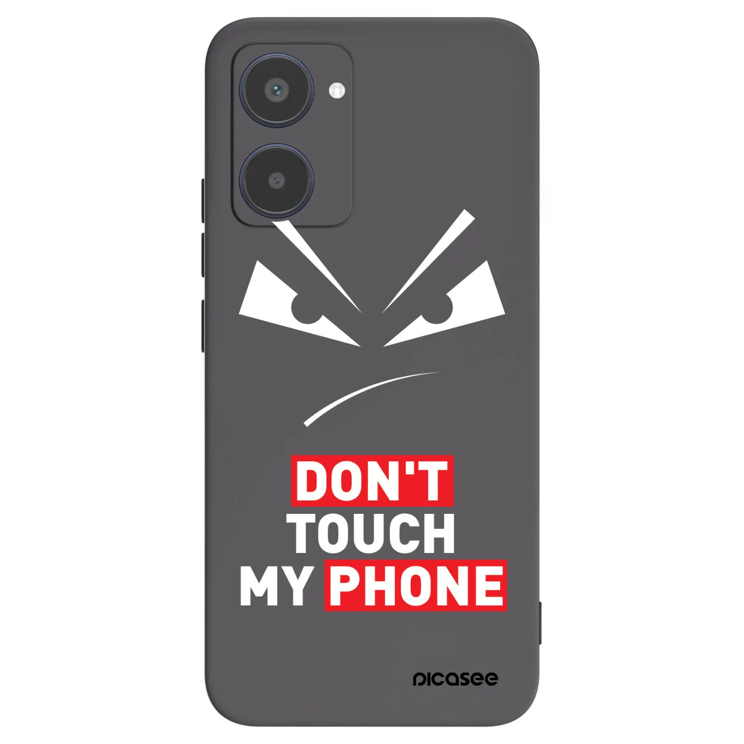 Picasee Μαύρη θήκη σιλικόνης για Realme 10 4G - Evil Eye - Transparent