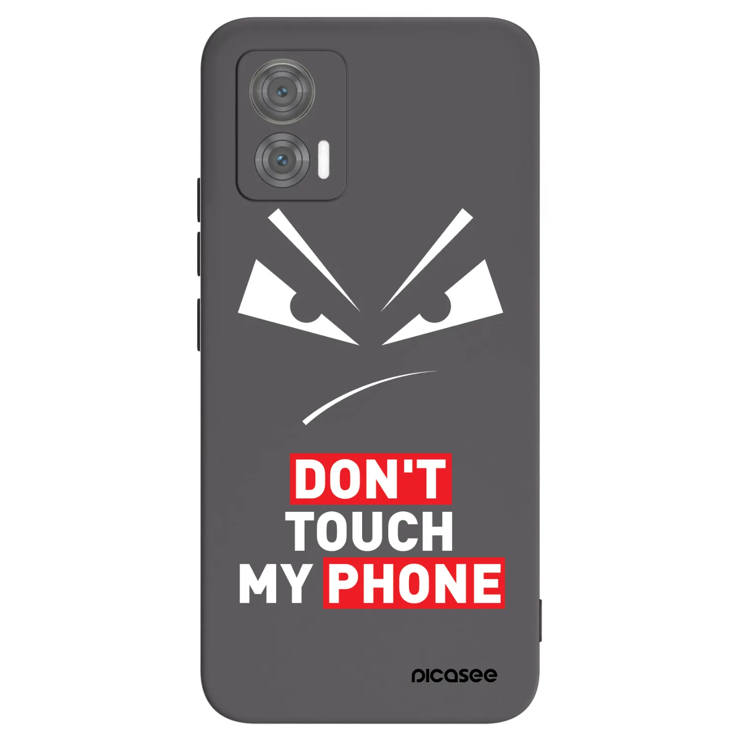 Picasee Μαύρη θήκη σιλικόνης για Motorola Edge 30 Neo - Evil Eye - Transparent