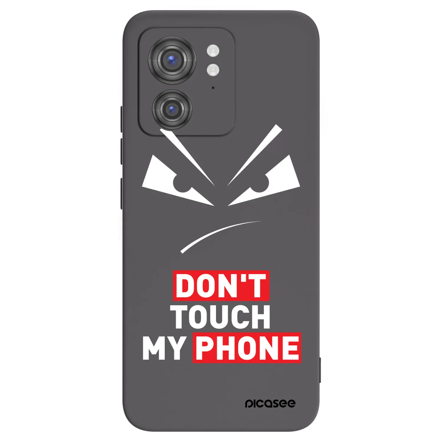 Picasee Μαύρη θήκη σιλικόνης για Motorola Edge 40 - Evil Eye - Transparent