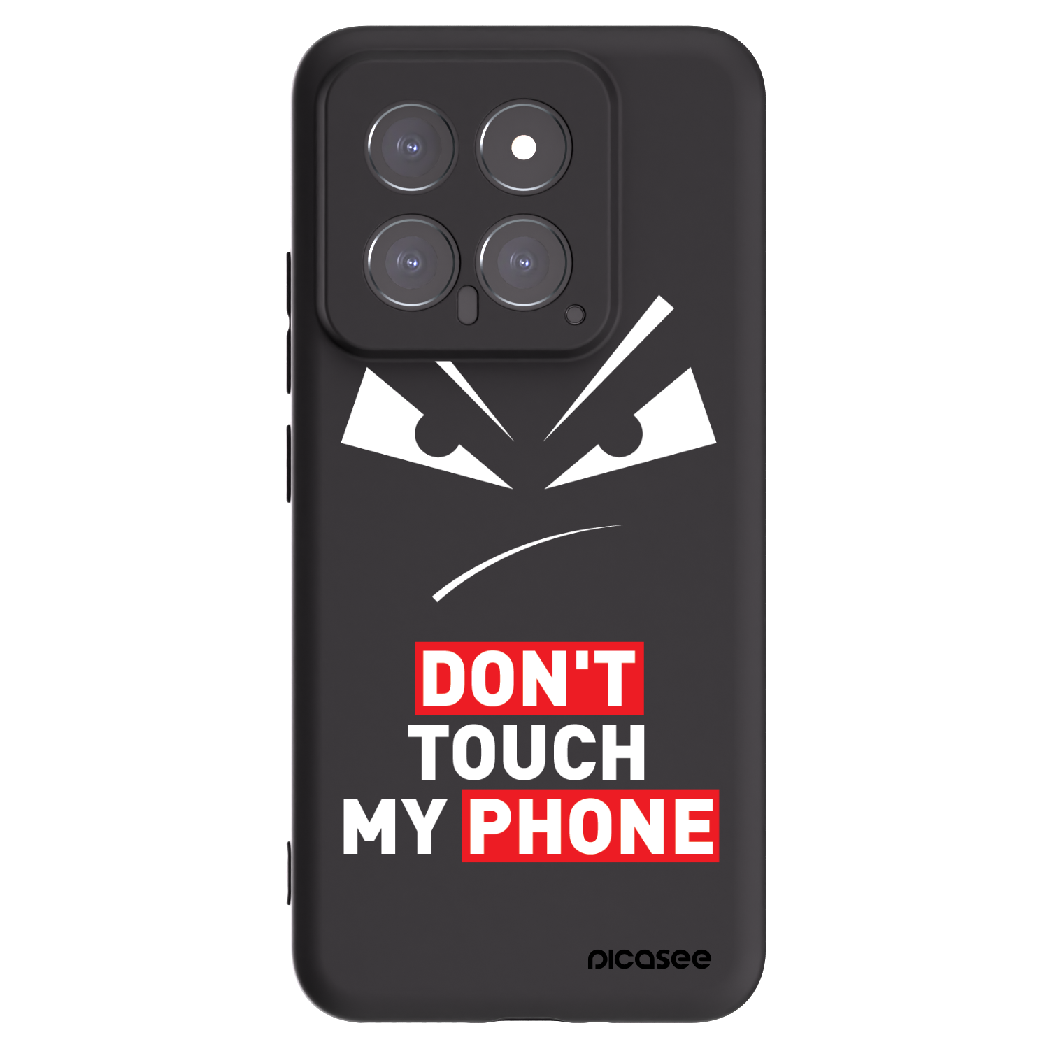 Picasee Μαύρη θήκη σιλικόνης για Xiaomi 14 - Evil Eye - Transparent