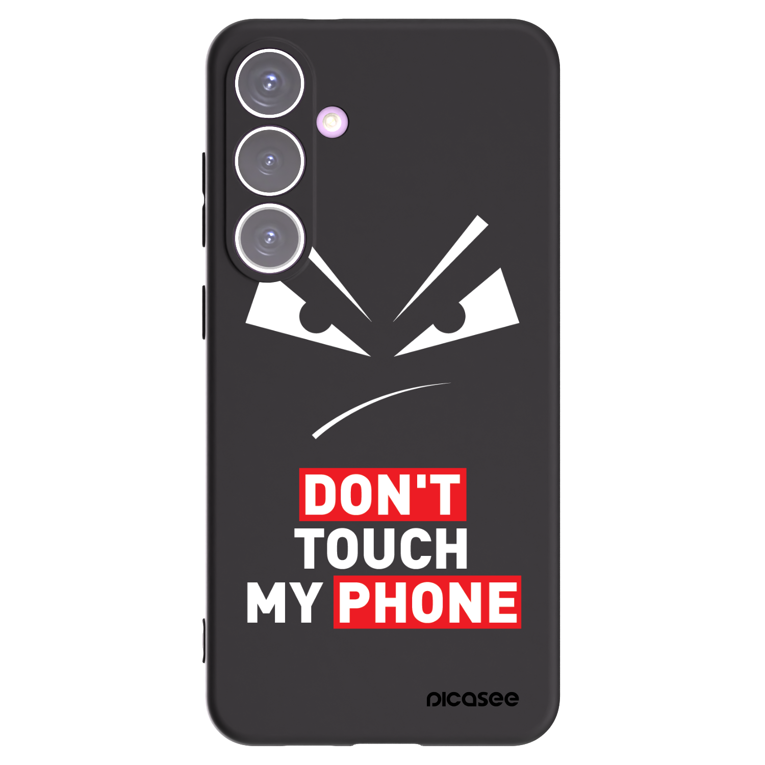 Picasee Μαύρη θήκη σιλικόνης για Samsung Galaxy S24+ S926B 5G - Evil Eye - Transparent
