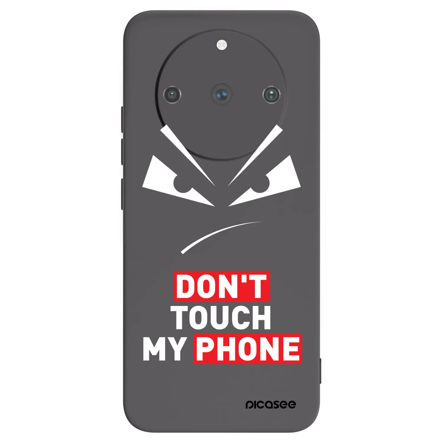 Picasee Μαύρη θήκη σιλικόνης για Realme 11 Pro+ - Evil Eye - Transparent