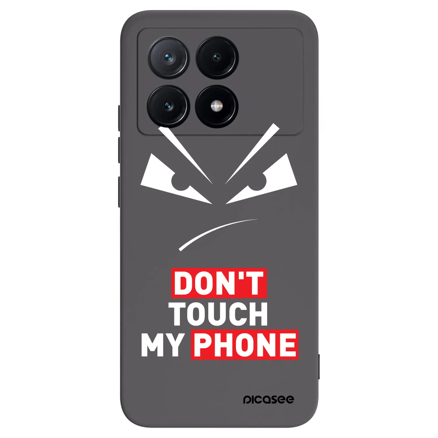 Picasee Μαύρη θήκη σιλικόνης για Xiaomi Poco X6 Pro - Evil Eye - Transparent