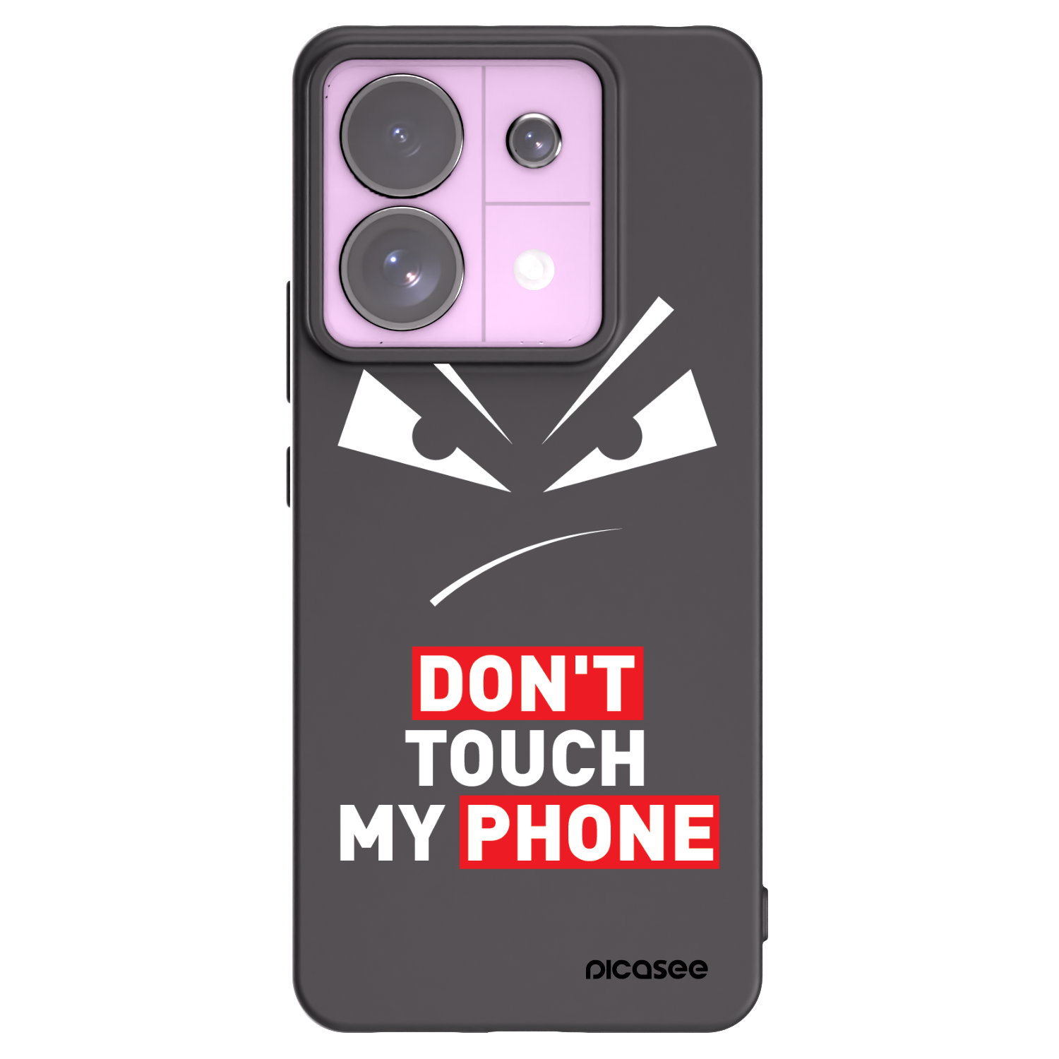 Picasee Μαύρη θήκη σιλικόνης για Xiaomi Redmi Note 13 Pro 5G - Evil Eye - Transparent