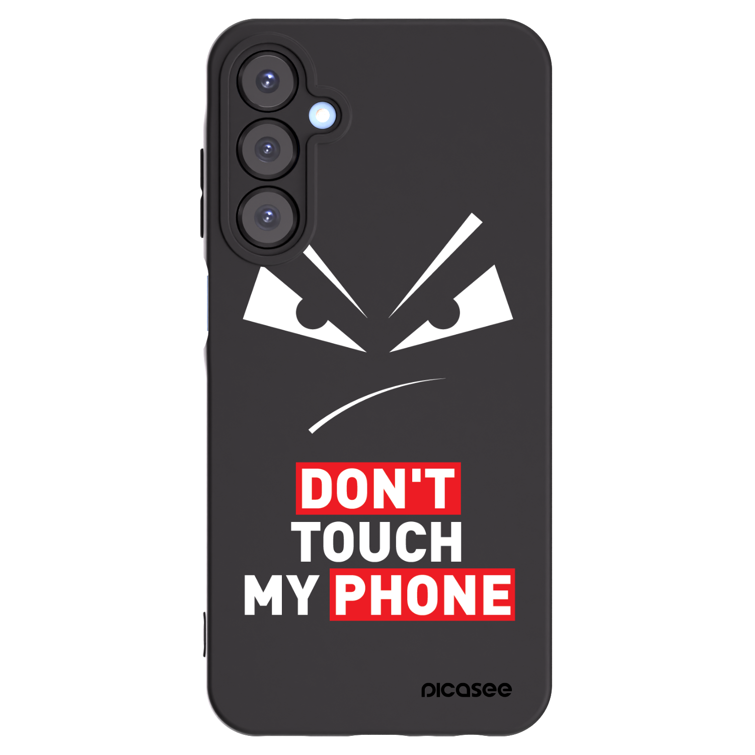 Picasee Μαύρη θήκη σιλικόνης για Samsung Galaxy A25 A256B 5G - Evil Eye - Transparent