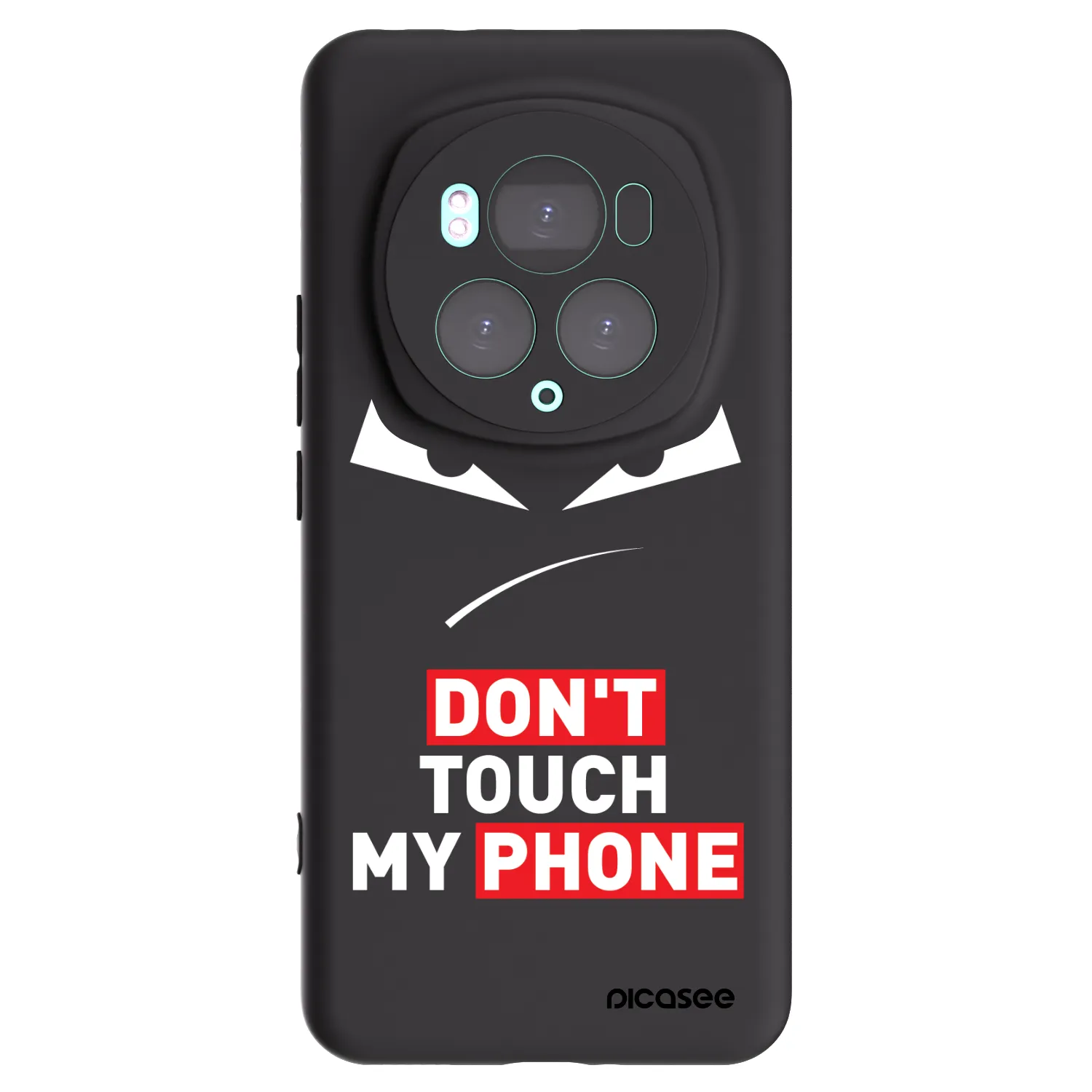Picasee Μαύρη θήκη σιλικόνης για Honor Magic6 Pro - Evil Eye - Transparent