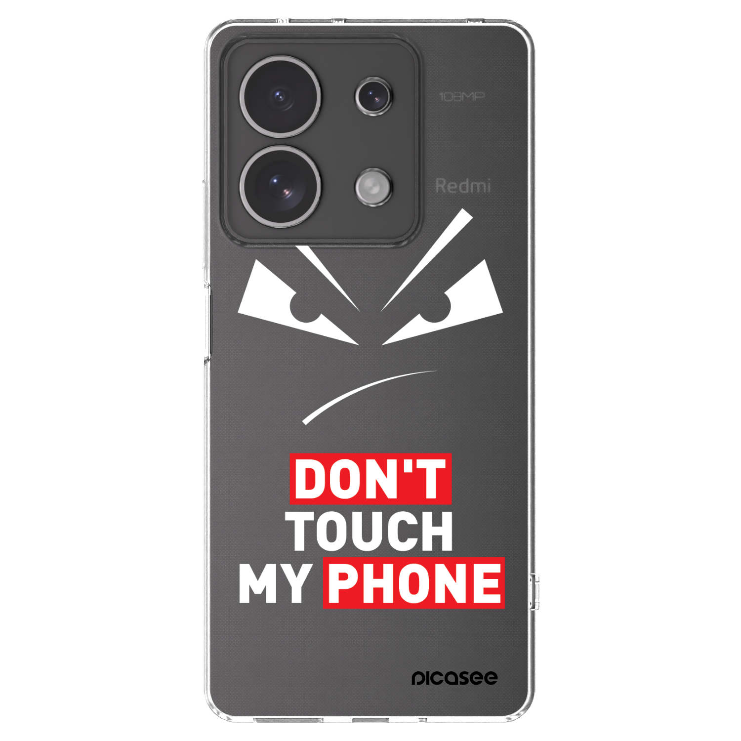Picasee διαφανής θήκη σιλικόνης Xiaomi Redmi Note 13 4G - Evil Eye - Transparent