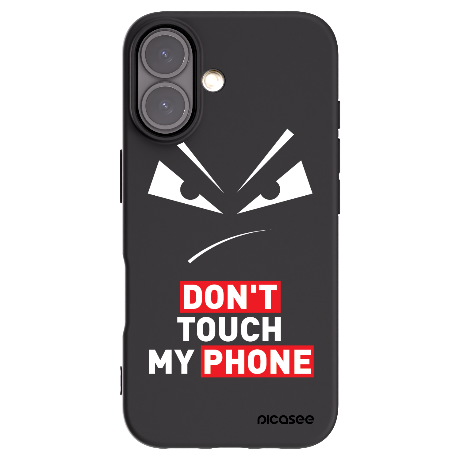 Picasee Μαύρη θήκη σιλικόνης για Apple iPhone 16 - Evil Eye - Transparent