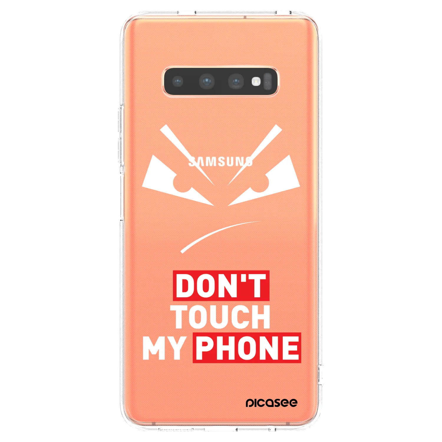 Picasee διαφανής θήκη σιλικόνης Samsung Galaxy S10 Plus G975 - Evil Eye - Transparent