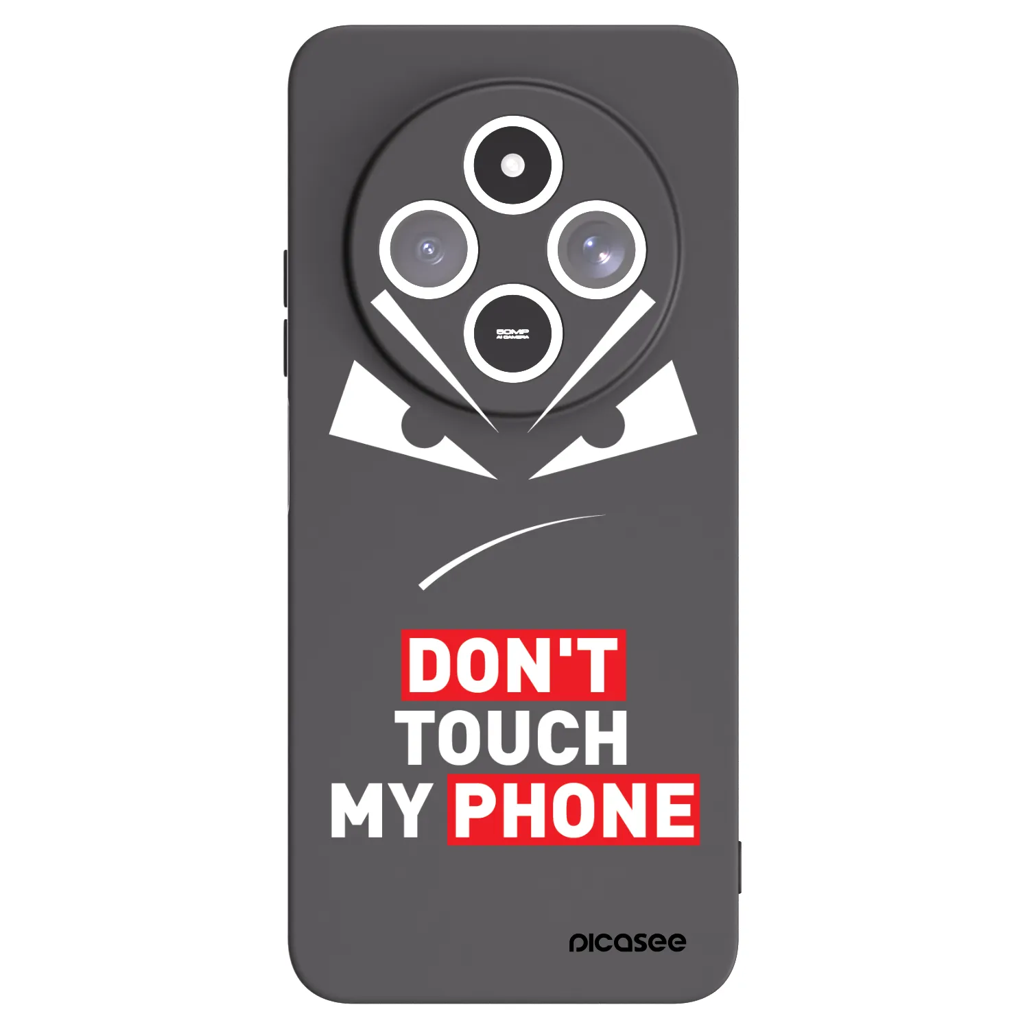 Picasee Μαύρη θήκη σιλικόνης για Xiaomi Redmi 14C - Evil Eye - Transparent