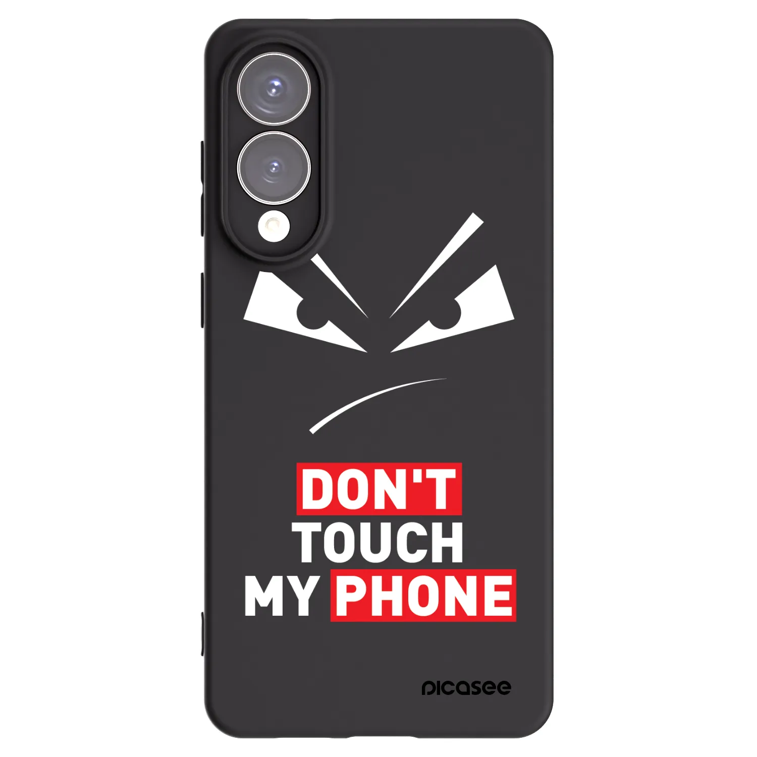 Picasee Μαύρη θήκη σιλικόνης για Samsung Galaxy S25 Edge 5G - Evil Eye - Transparent
