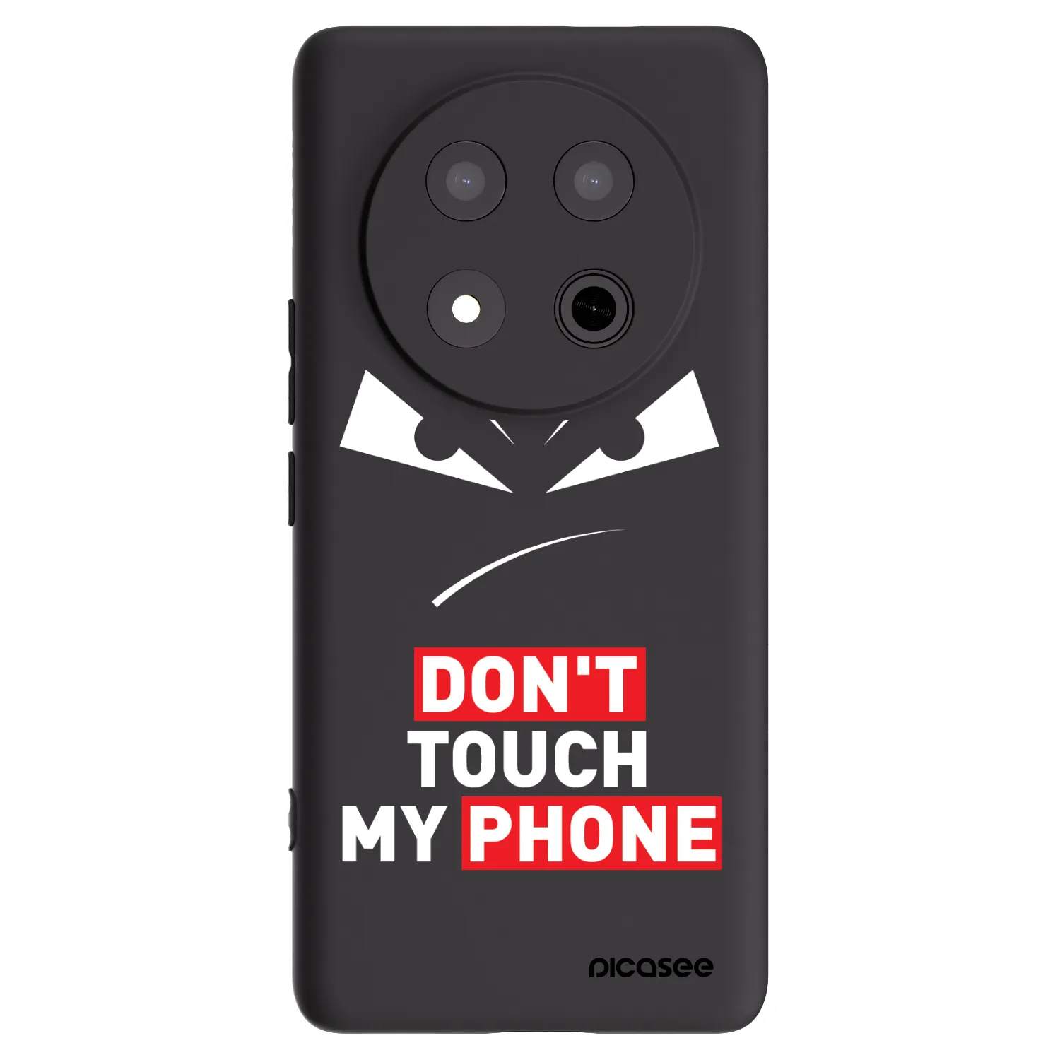 Picasee Μαύρη θήκη σιλικόνης για Honor Magic7 Lite 5G - Evil Eye - Transparent
