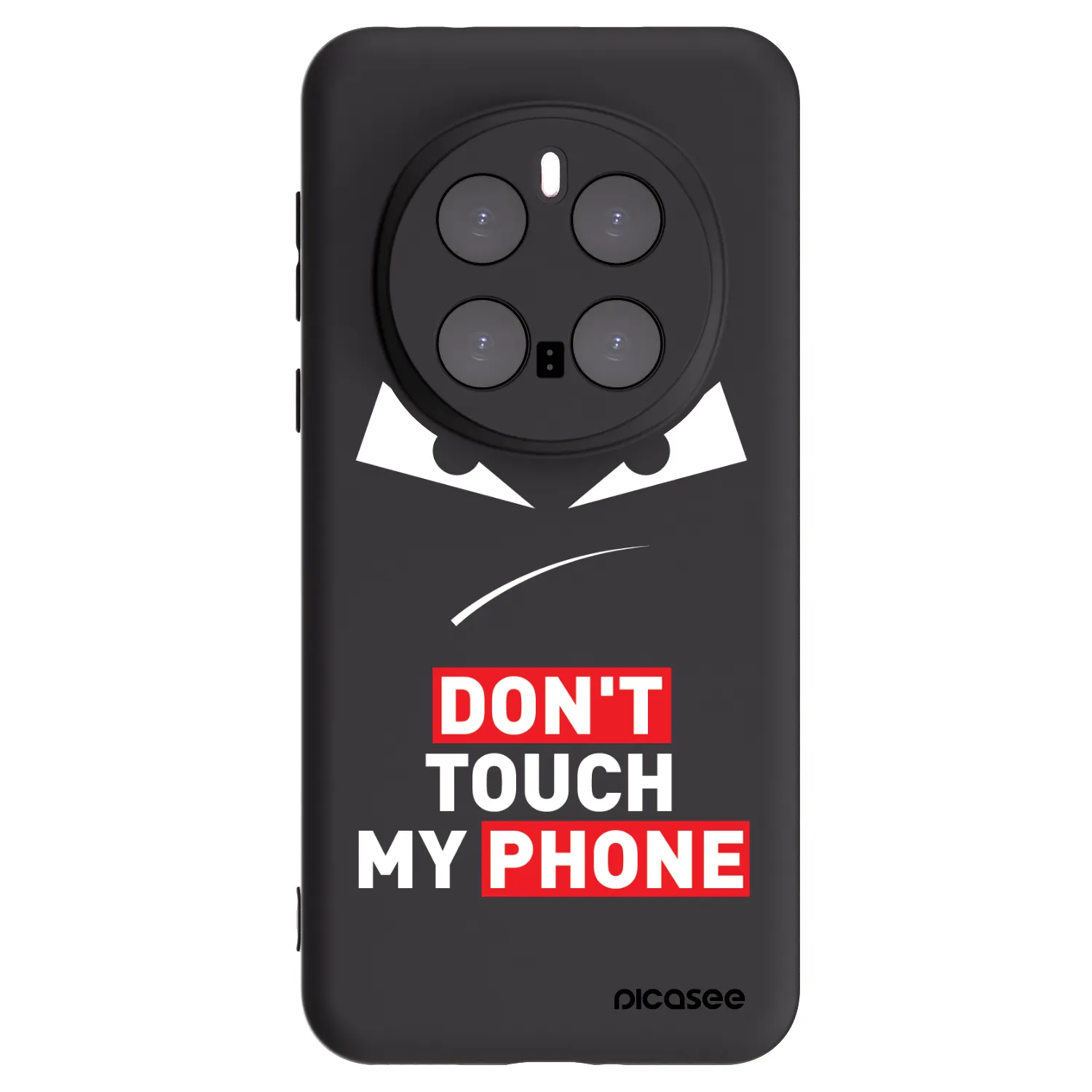 Picasee Μαύρη θήκη σιλικόνης για Honor Magic7 Pro 5G - Evil Eye - Transparent