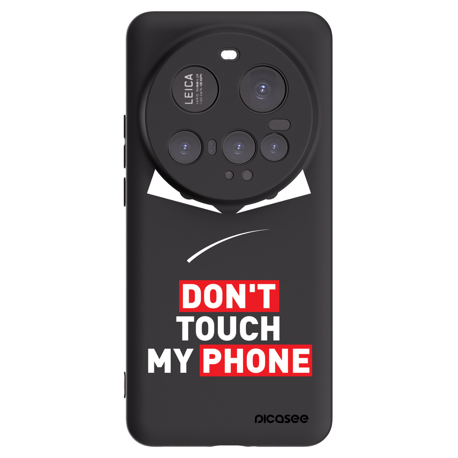 Picasee Μαύρη θήκη σιλικόνης για Xiaomi 15 Ultra - Evil Eye - Transparent