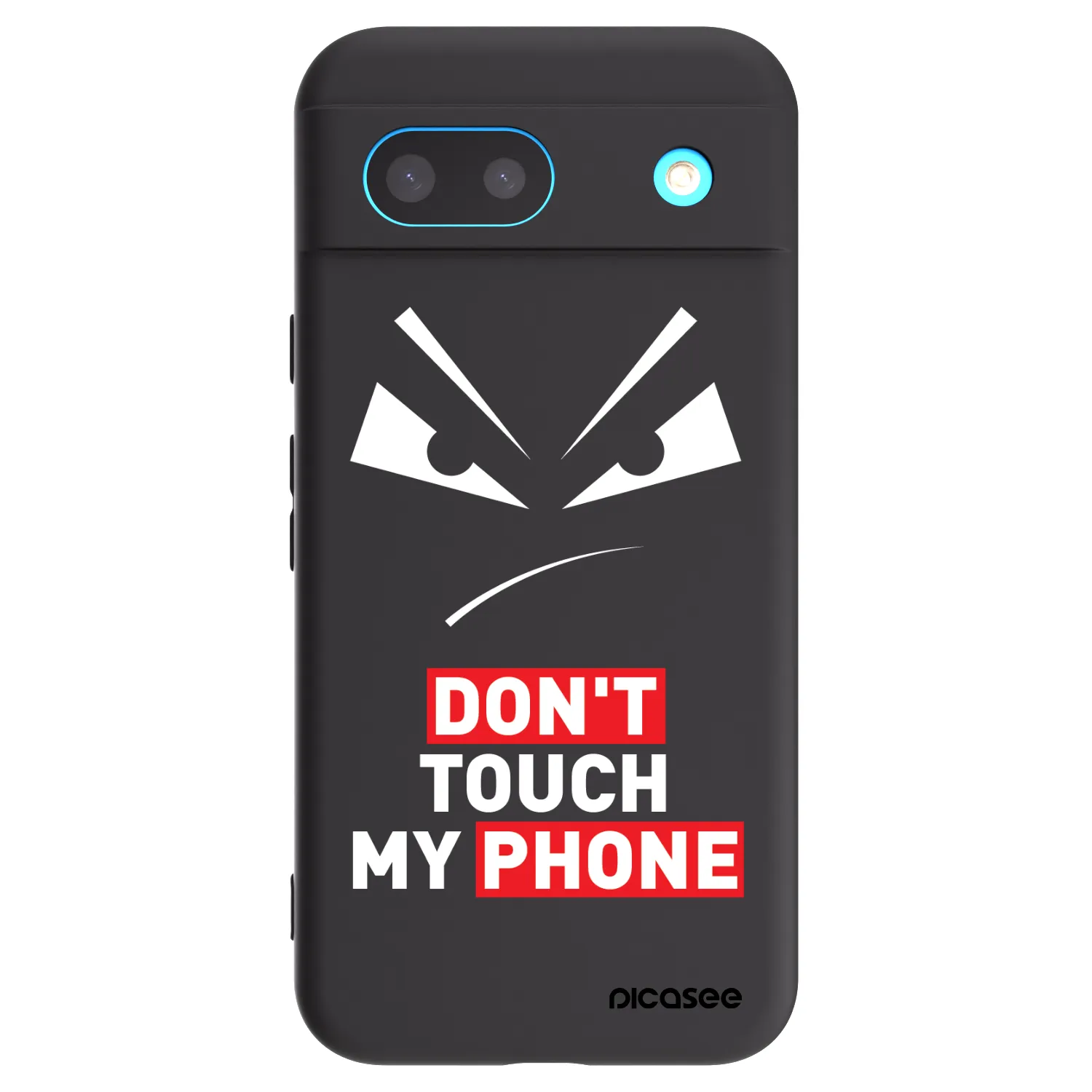 Picasee Μαύρη θήκη σιλικόνης για Google Pixel 8 - Evil Eye - Transparent