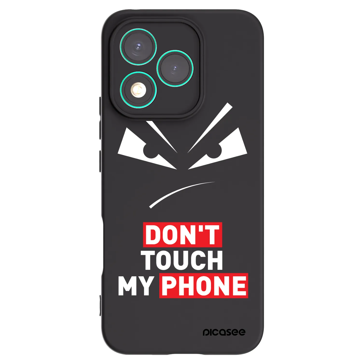 Picasee Μαύρη θήκη σιλικόνης για Honor 400 Lite 5G - Evil Eye - Transparent