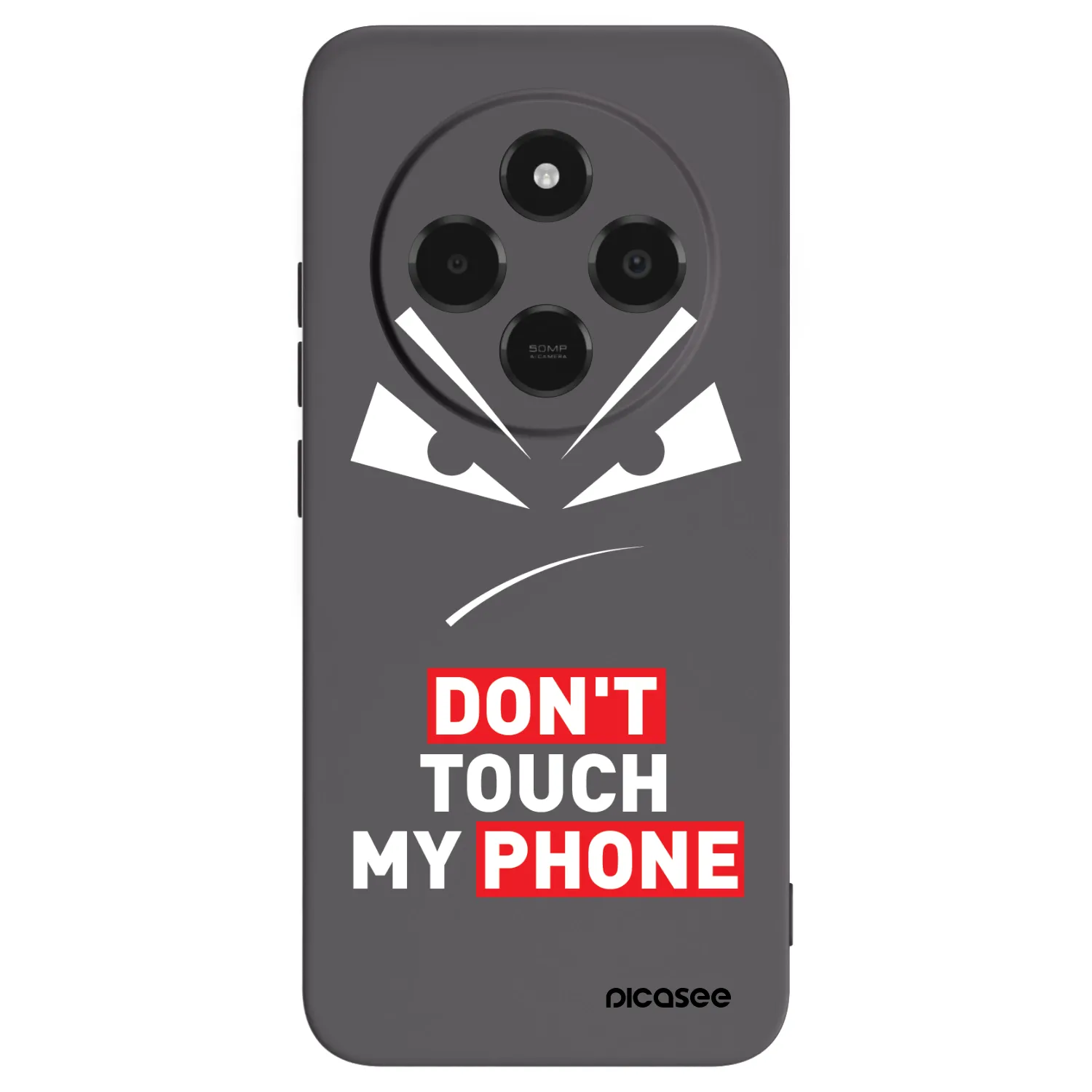 Picasee Μαύρη θήκη σιλικόνης για Xiaomi Poco C75 - Evil Eye - Transparent