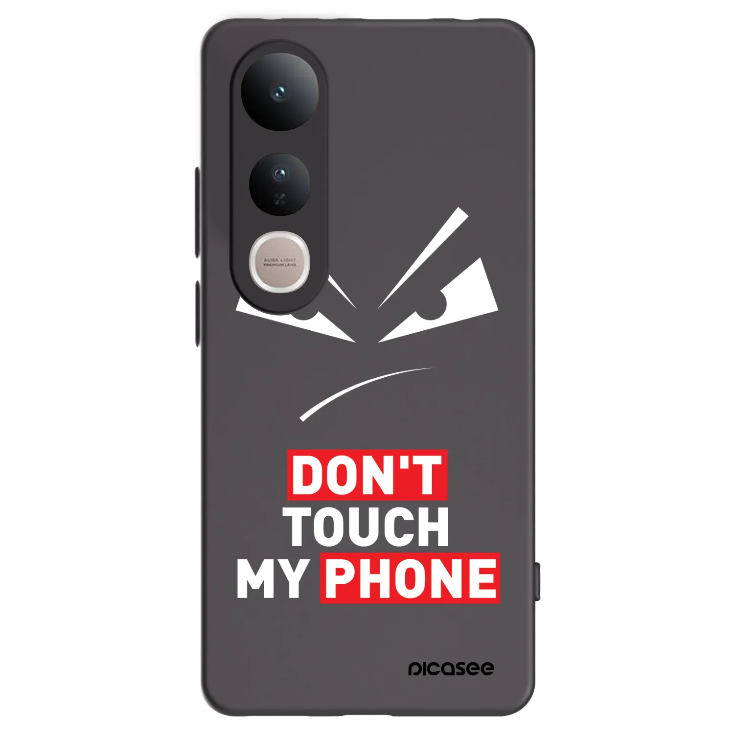 Picasee Μαύρη θήκη σιλικόνης για Vivo V50 Lite 5G - Evil Eye - Transparent
