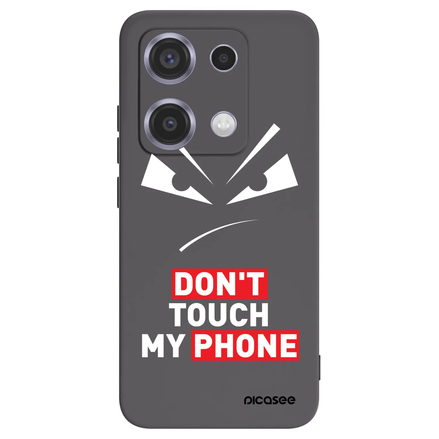 Picasee Μαύρη θήκη σιλικόνης για Xiaomi Redmi Note 14S - Evil Eye - Transparent