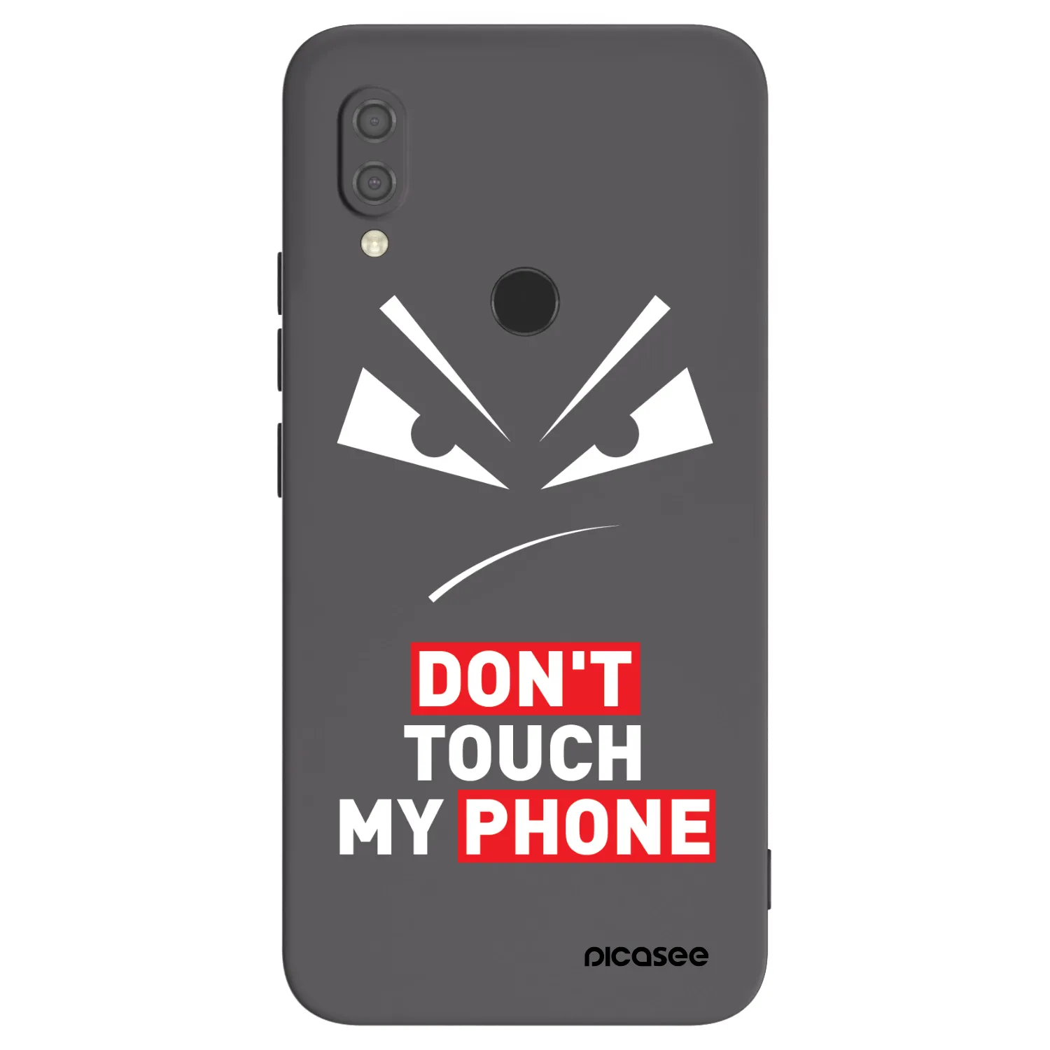 Picasee Μαύρη θήκη σιλικόνης για Xiaomi Redmi 7 - Evil Eye - Transparent