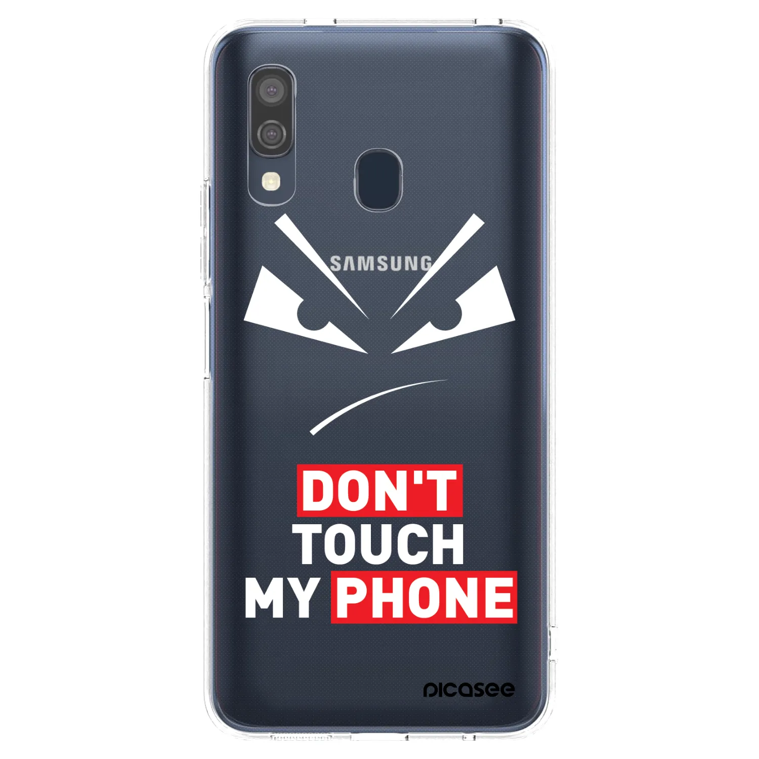 Picasee διαφανής θήκη σιλικόνης Samsung Galaxy A40 A405F - Evil Eye - Transparent