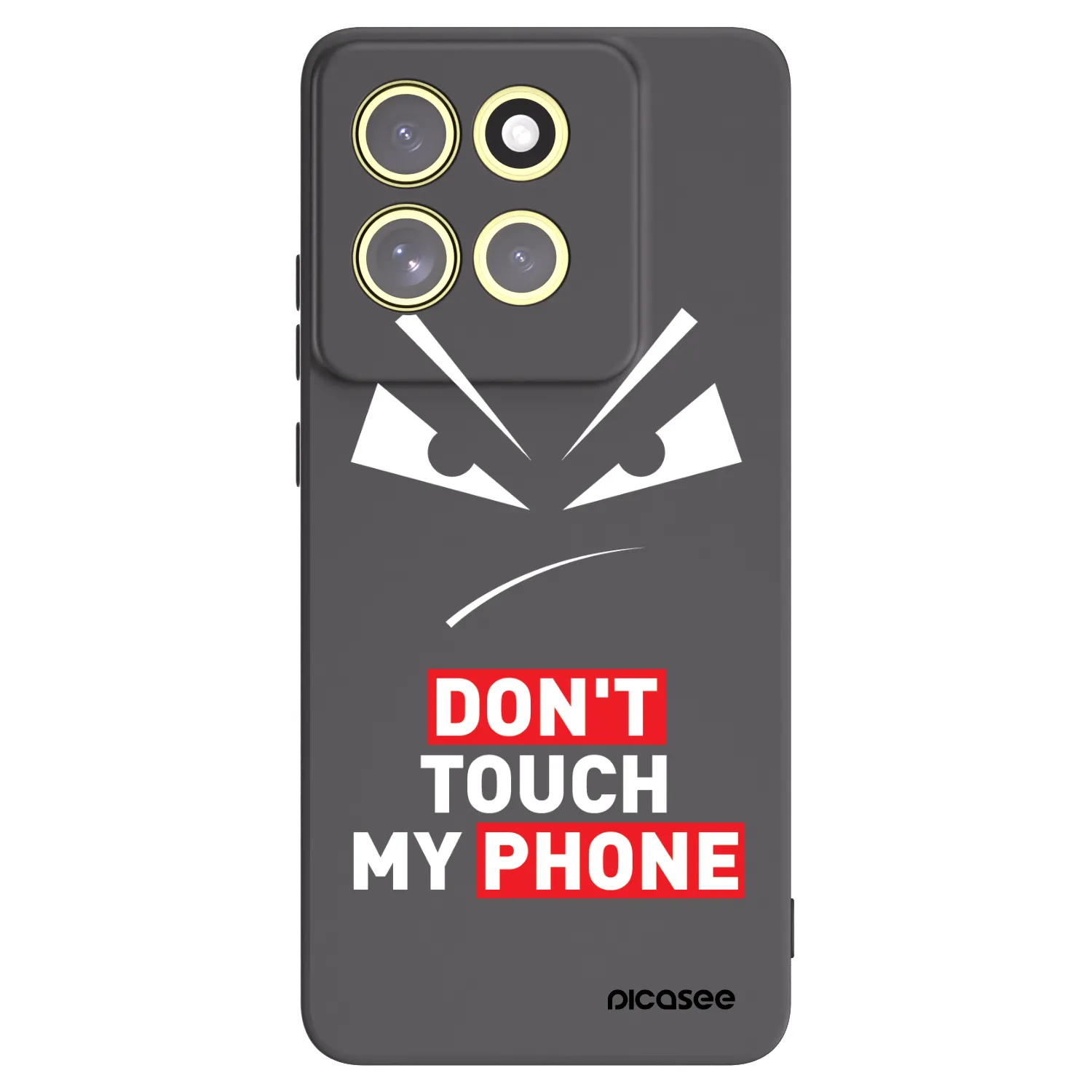 Picasee Μαύρη θήκη σιλικόνης για Motorola Moto G86 5G - Evil Eye - Transparent